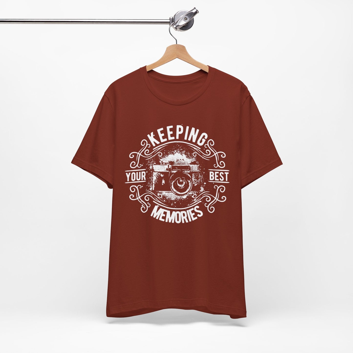 Keeping Your Best Memories T-Shirt Vintage Camera Graphic T-Shirt A-5