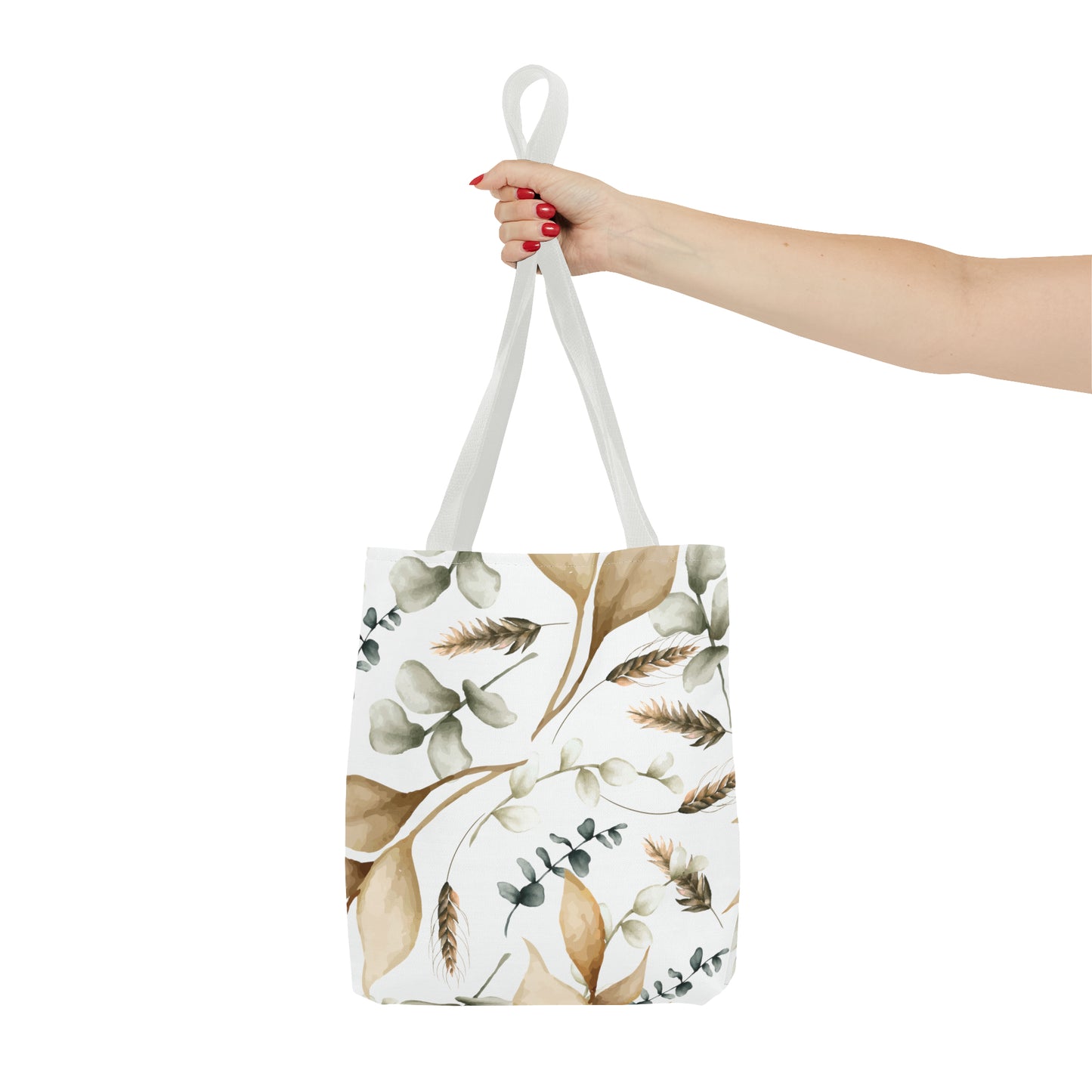 Bolsa de lona con estampados florales 