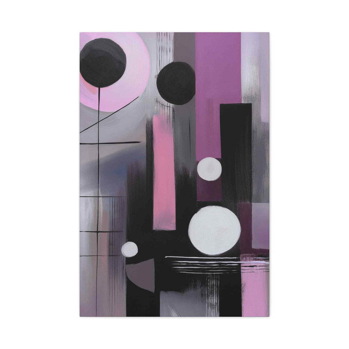 Abstract Geometric Painting Print Canvas 20x24,20x30,24x30 24x32,24x36,30x40 32x48,36x48,40x60 Pine-Wood Inner Frame ABS-44