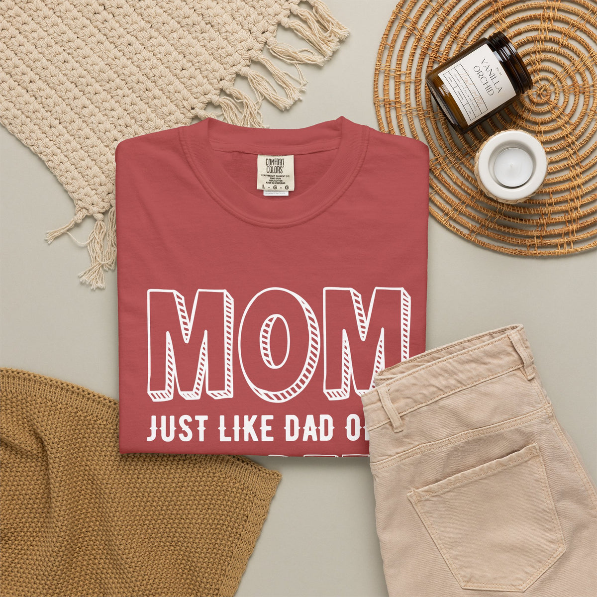 Mom T-shirt Mother's Day Mama Tee Unisex Comfort Colors Garment-Dyed Cotton h35