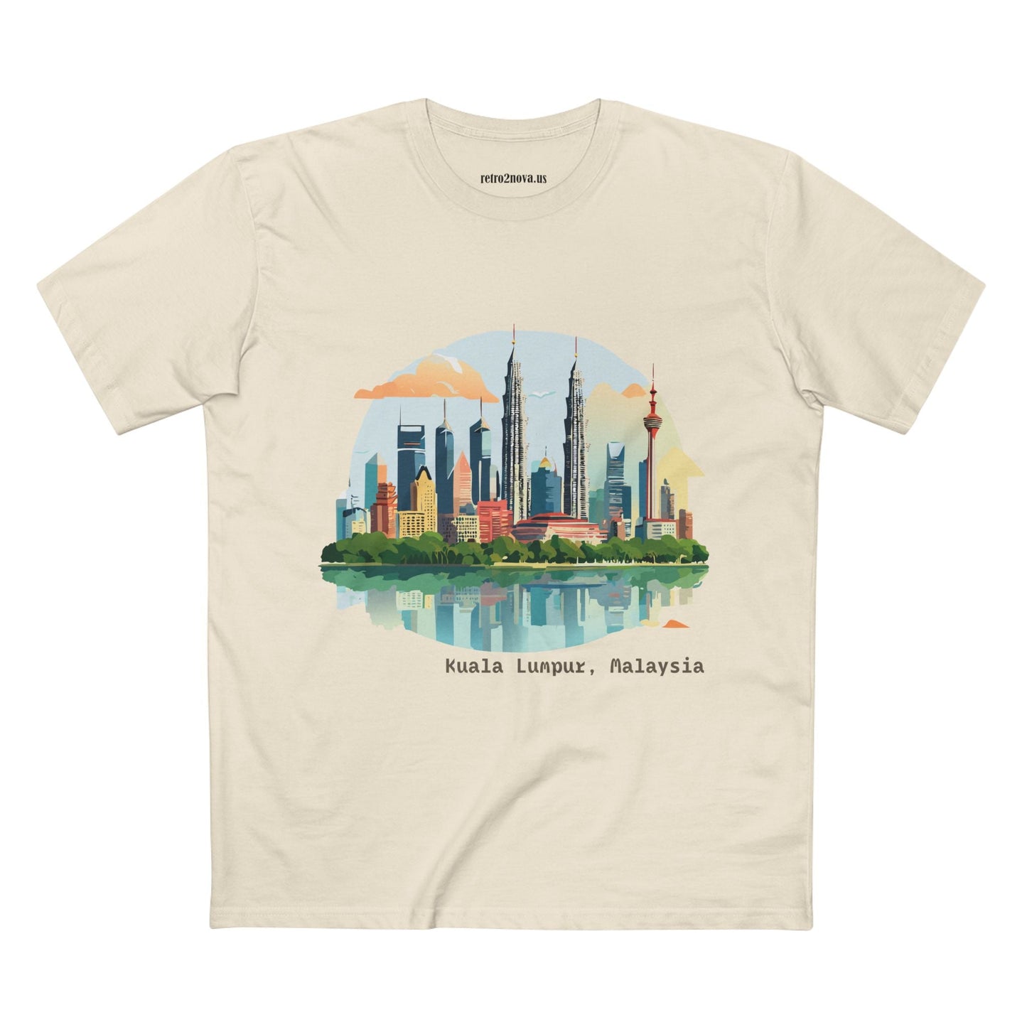 Kuala Lumpur Travel Shirt Unisex Premium Cotton Art Tee with Original Design for Travel Enthusiasts