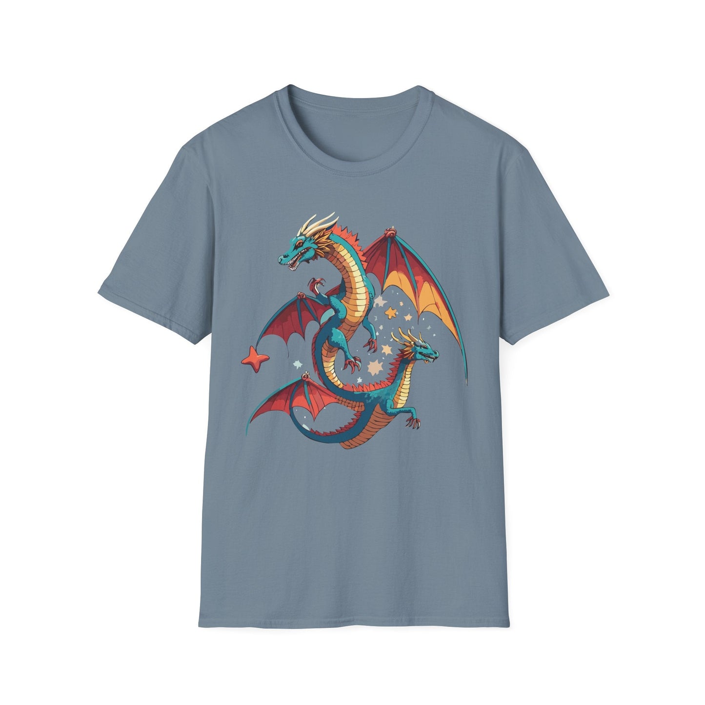 Dragon Graphic Unisex 100 Cotton Tee with Animal Artwork Design 14