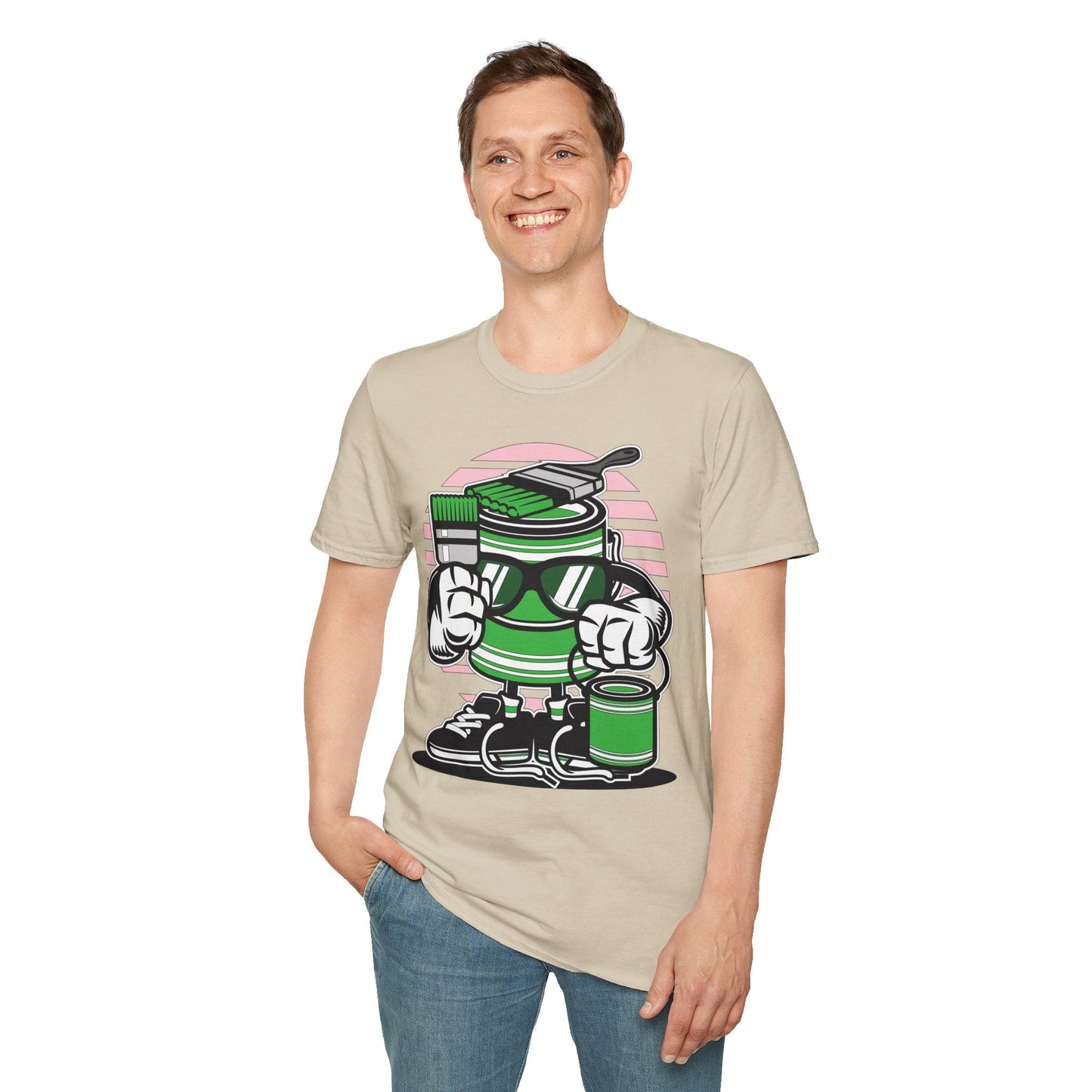 Cartoon T Shirt Animation Tee Funny Graphic Shirt For Unisex Gildan Softstyle 64000 Art Design