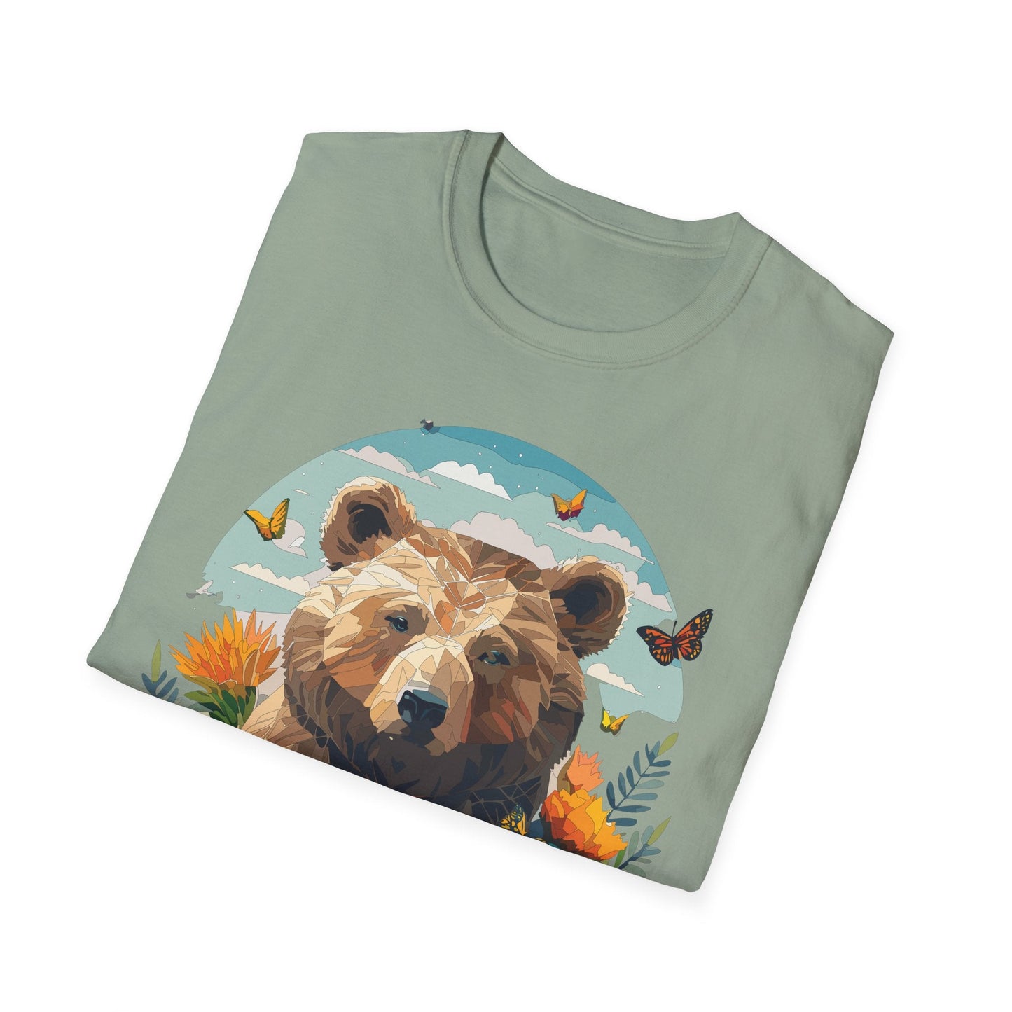 Bear T Shirt Unisex Teddy Bear Tee Softstyle 64000 One Hundred Percent Ring Spun Cotton Short Sleeve