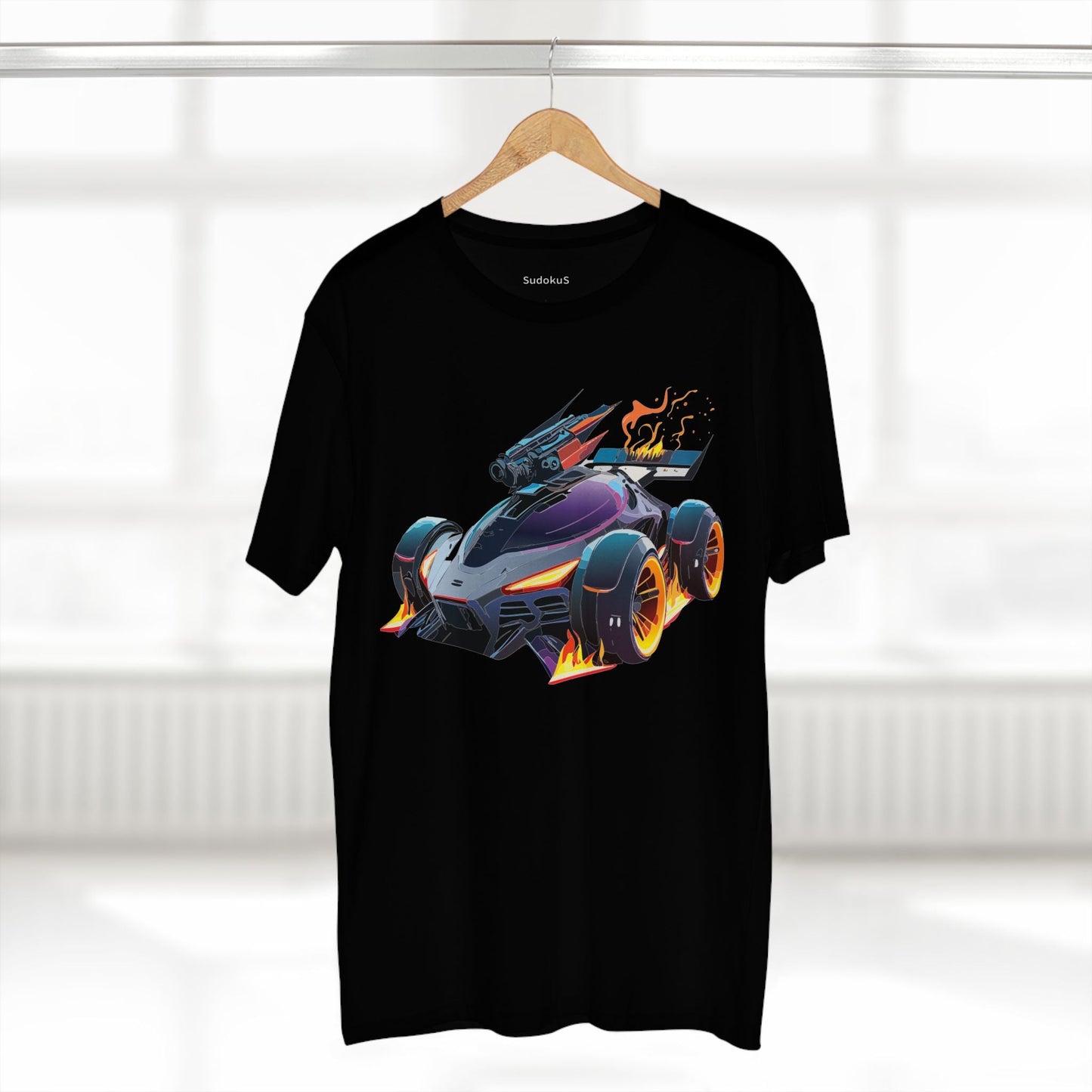 Car Graphic Unisex 100 Cotton Staple Tee 3