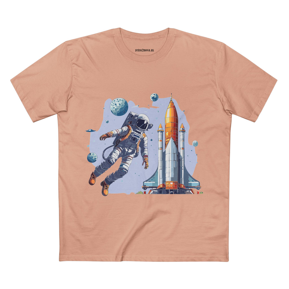 Cosmos Astronaut Graphic Tee Staple Unisex 100 Cotton Tee Shirt - CS-15