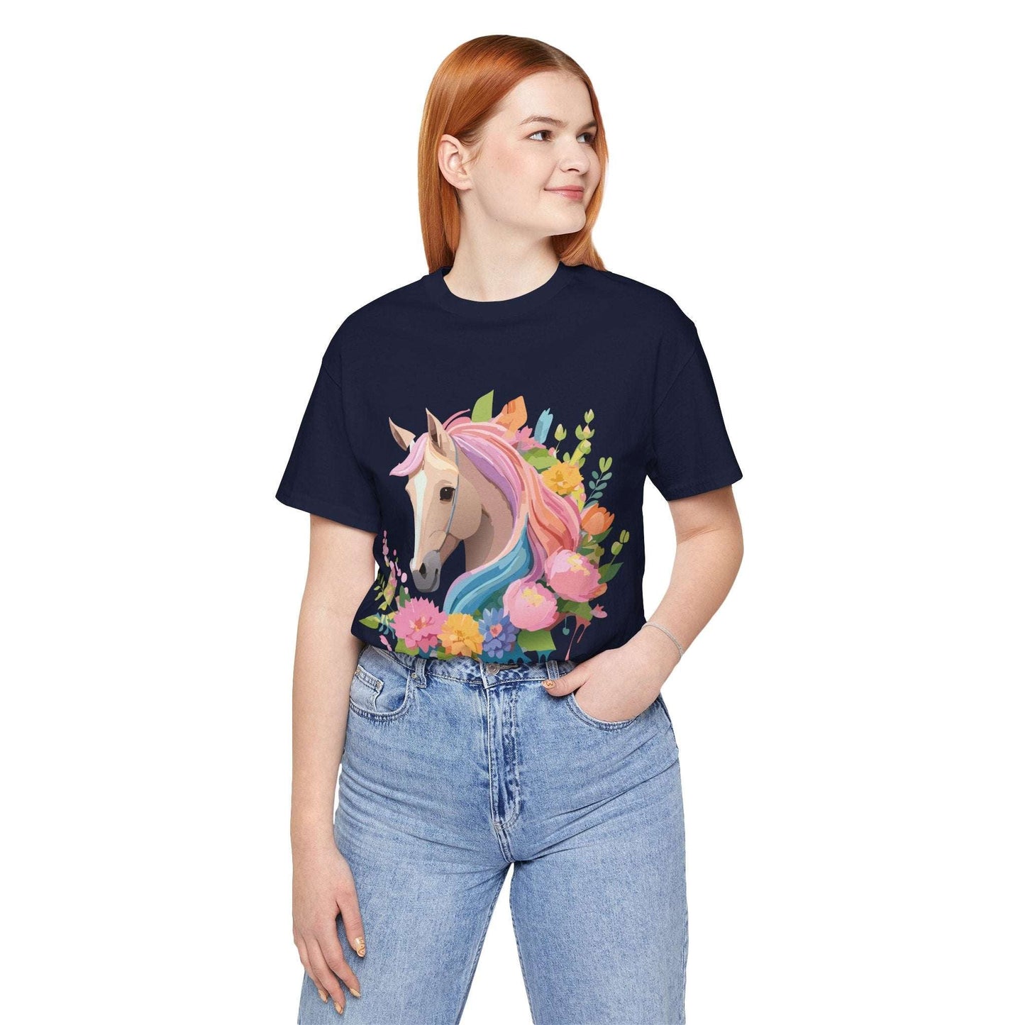 Horse Graphic Unisex 100 Cotton Vintage Animal Art T-Shirt 2