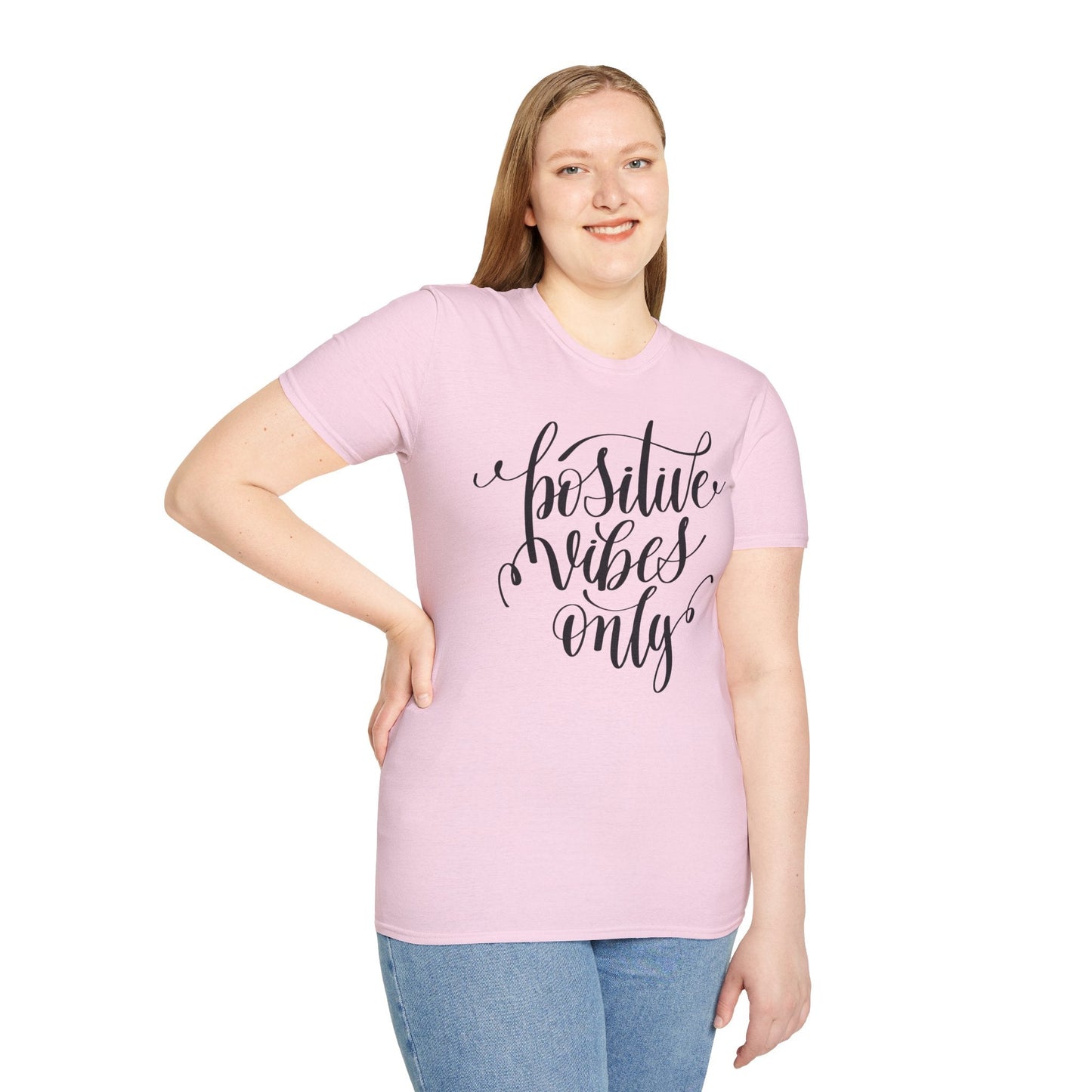 Positive Slogan T Shirts With Positive Words Unisex Short Sleeve Tee Gildan Softstyle 64000 Ring Spun Cotton