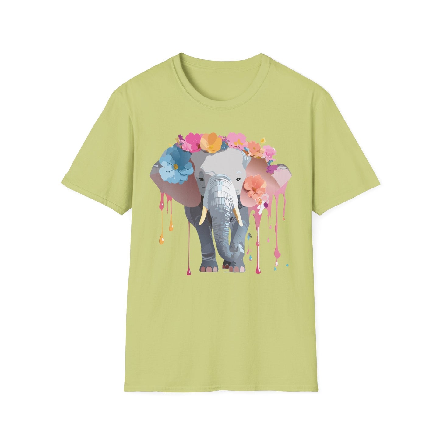 Elephant T Shirt Unisex Softstyle Gildan 64000 Elephant On T Shirt Animation Animals Tee