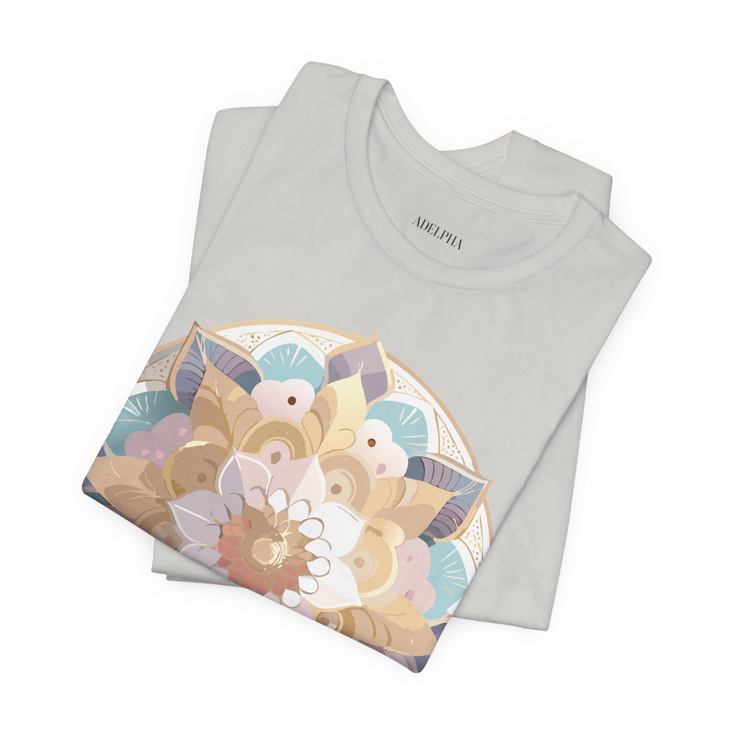 Mandala Graphic Tee Unisex Jersey Short Sleeve Adelpha Art Design Vintage Inspired Artwork