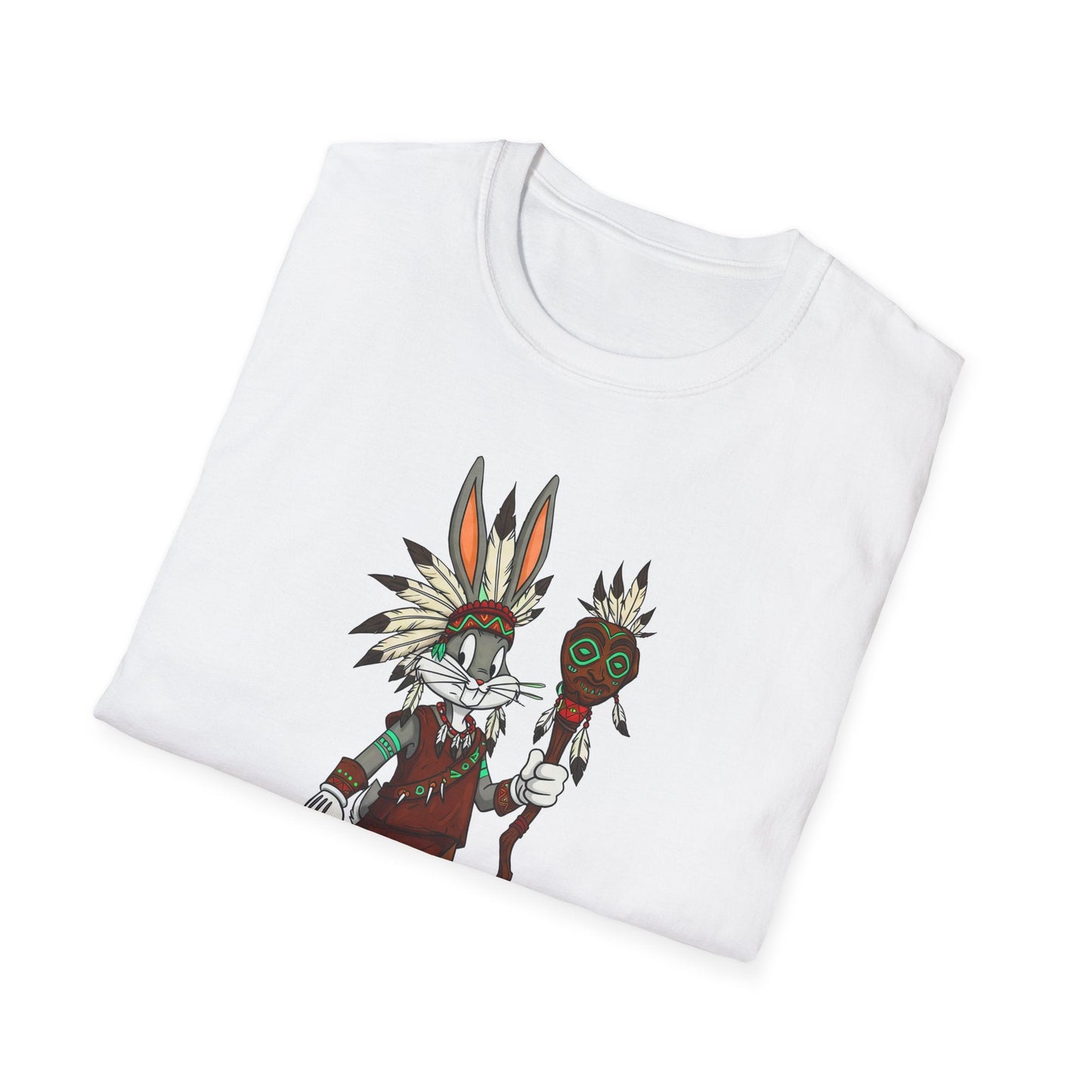Bugs Bunny T Shirt Unisex Cartoon Character Design Gildan Softstyle 64000 Tee All Sizes