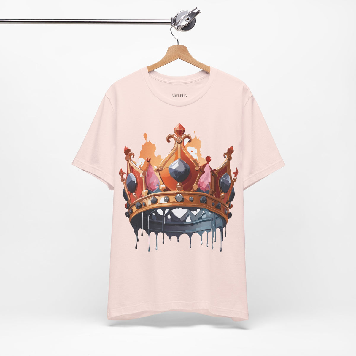 Crown Graphic Unisex Cotton Bella+Canvas Tee with Art Design m15
