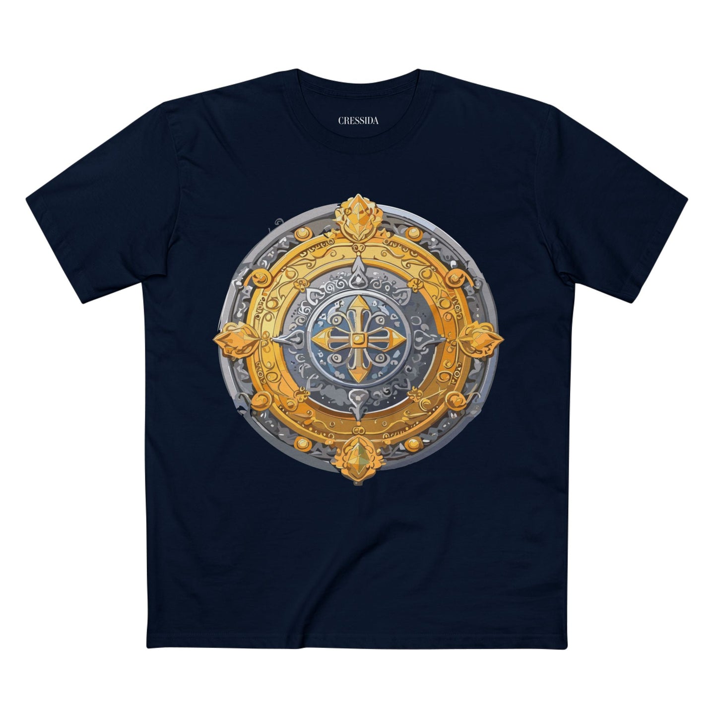 Antique Gold Coin Graphic Design T-Shirt Unisex 100 Cotton With Golden Print Artwork Tee 8