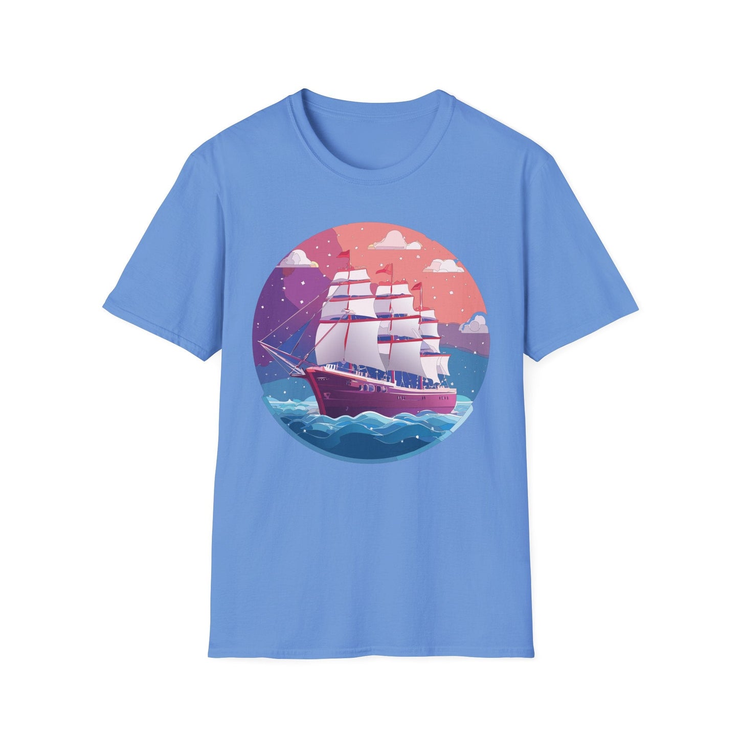 Unisex Gildan Softstyle 64000 T Shirt Ship Frigate Vessel Tee For Maritime Enthusiasts