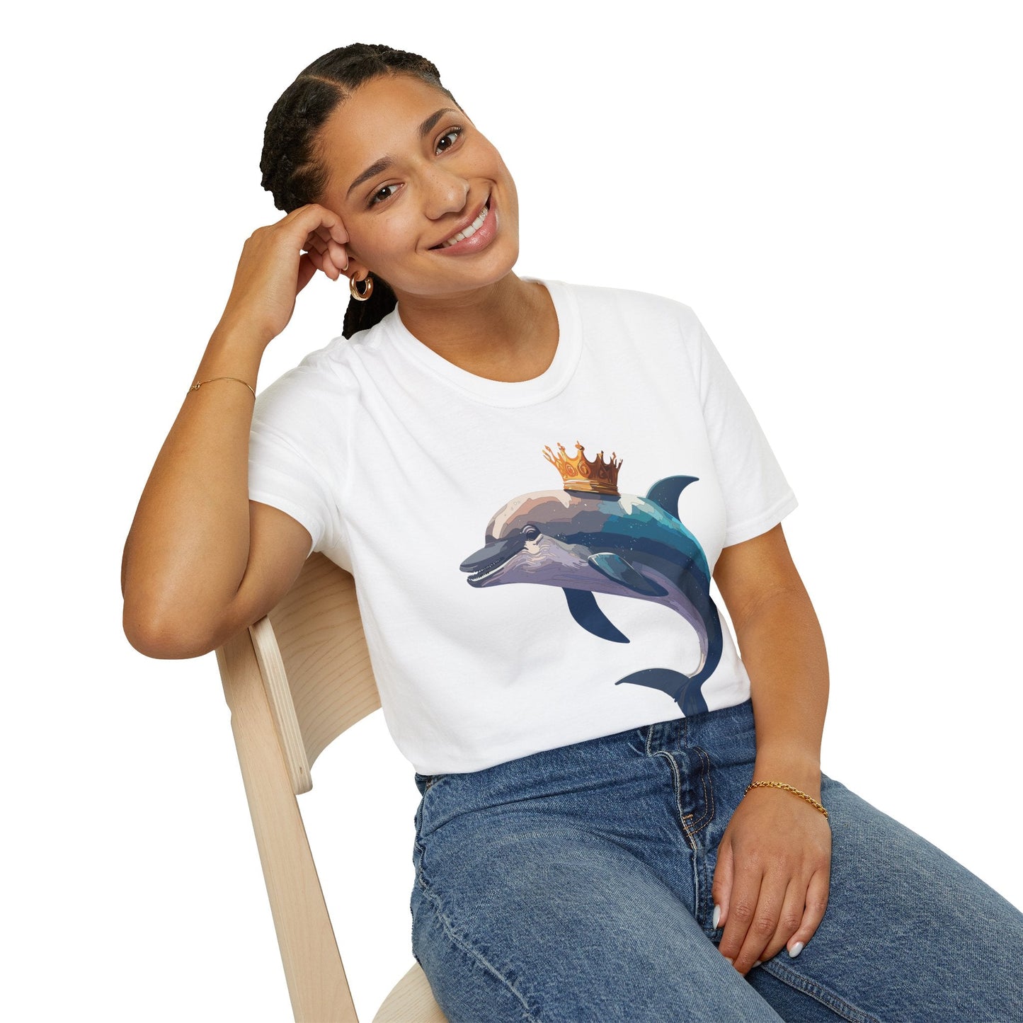 Dolphin Shirts Unisex Gildan Softstyle 64000 100 Percent Cotton Tee For Animal Lovers