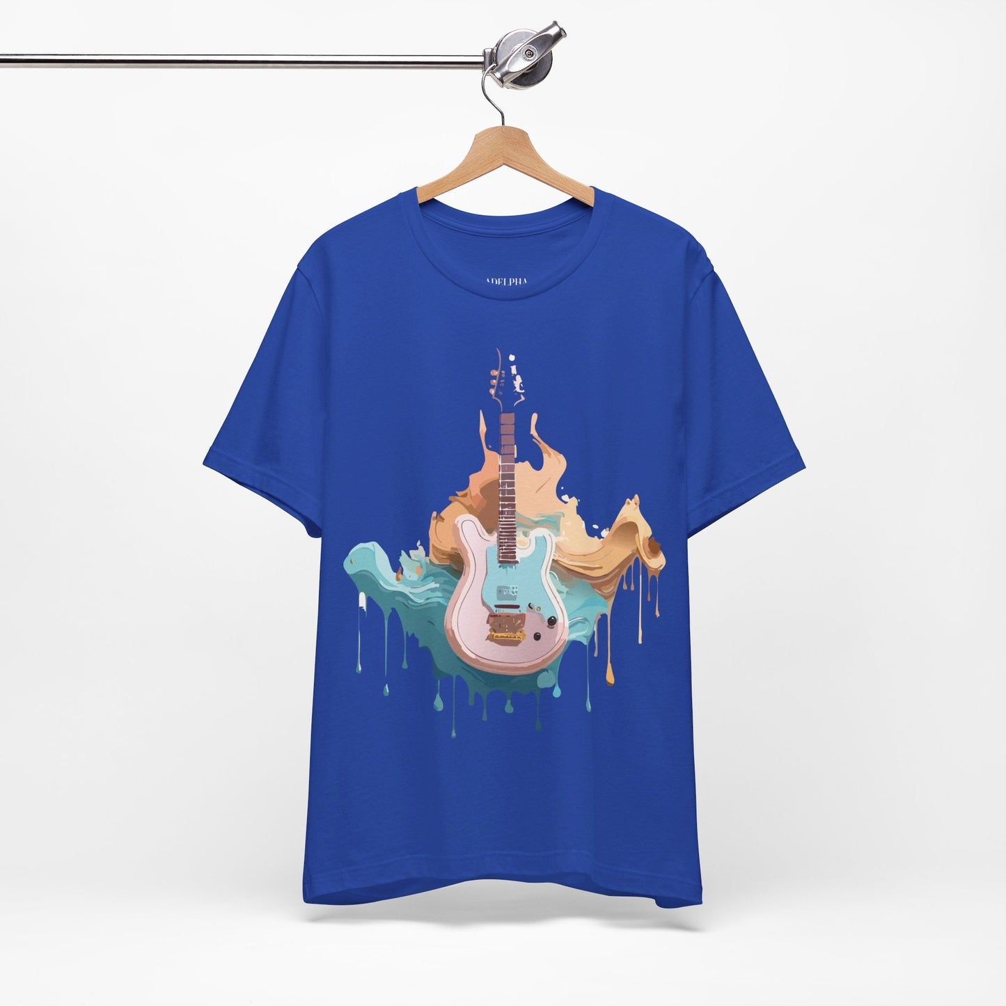 Music Graphic Unisex 100 Cotton Vintage Art with Musical Elements Tee 51
