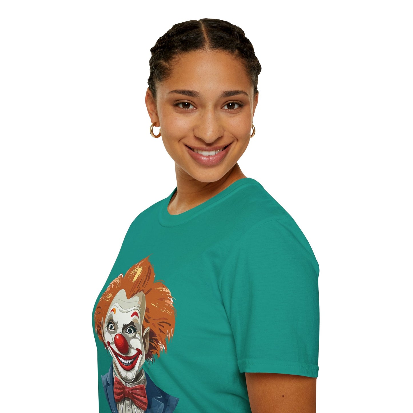 Clown Shirt Unisex Funny Man Circus Tee Softstyle Gildan 64000 Short Sleeve Shirt Premium