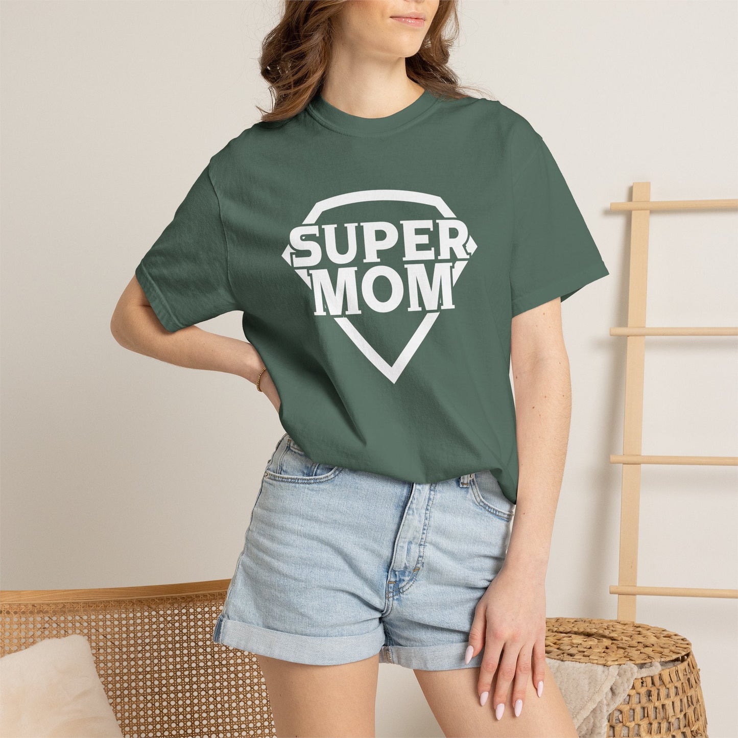 Mom T-shirt Mother's Day Mama Tee Unisex Comfort Colors Garment-Dyed Cotton h3
