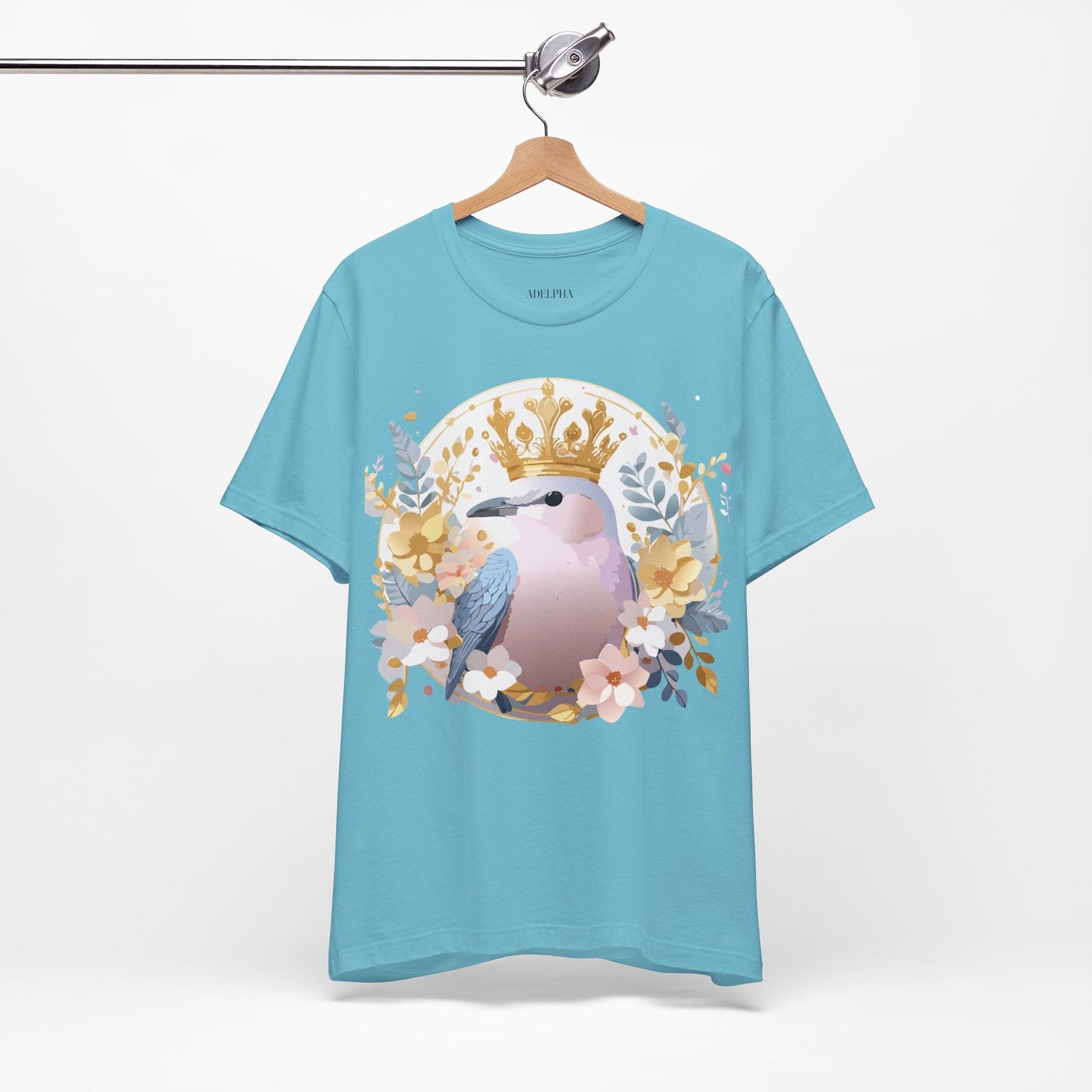Adelpha Medallion Graphic Tee Unisex Short Sleeve Vintage Inspired Artwork Shirt