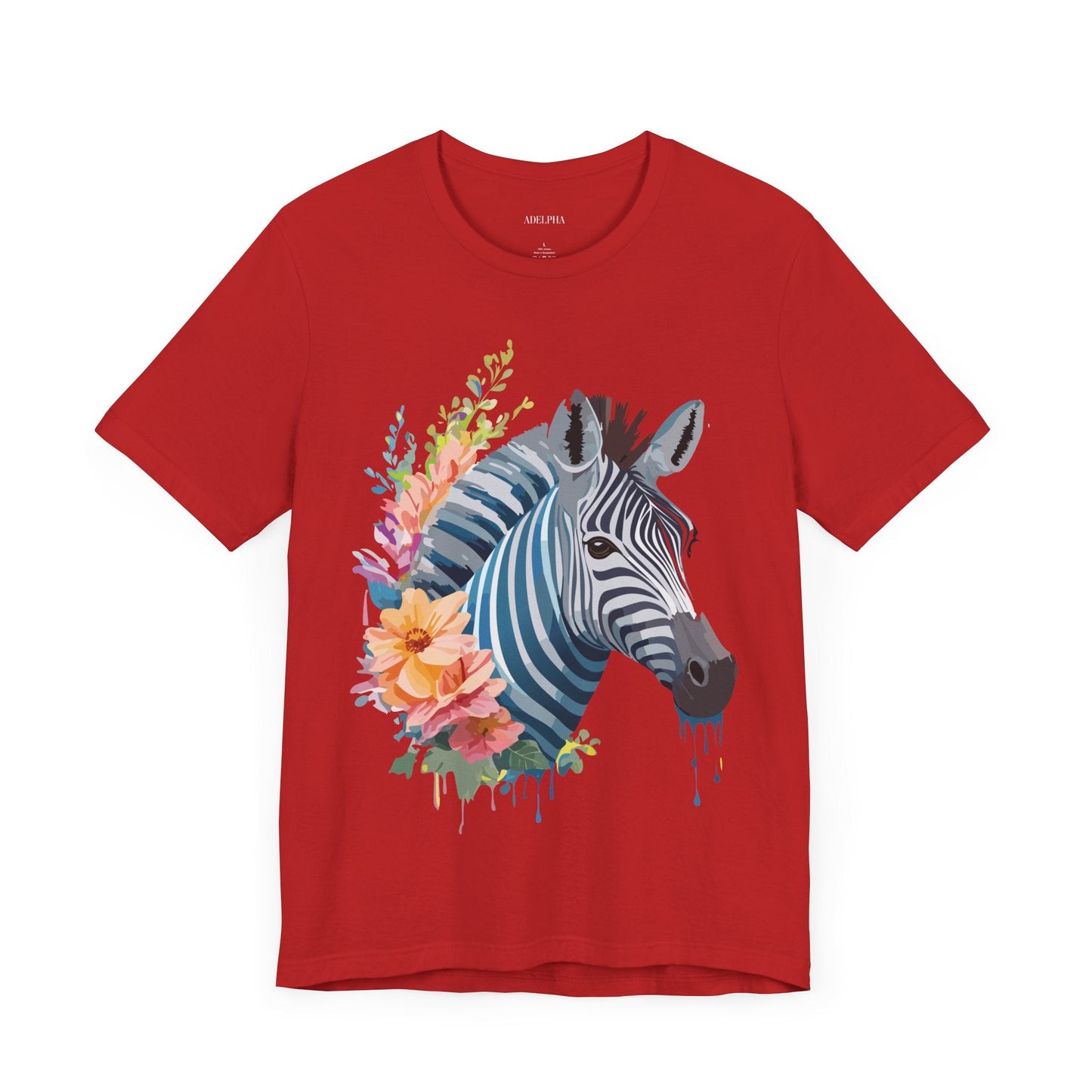 Zebra Graphic Unisex 100 Cotton Vintage Animal Art T-Shirt 2