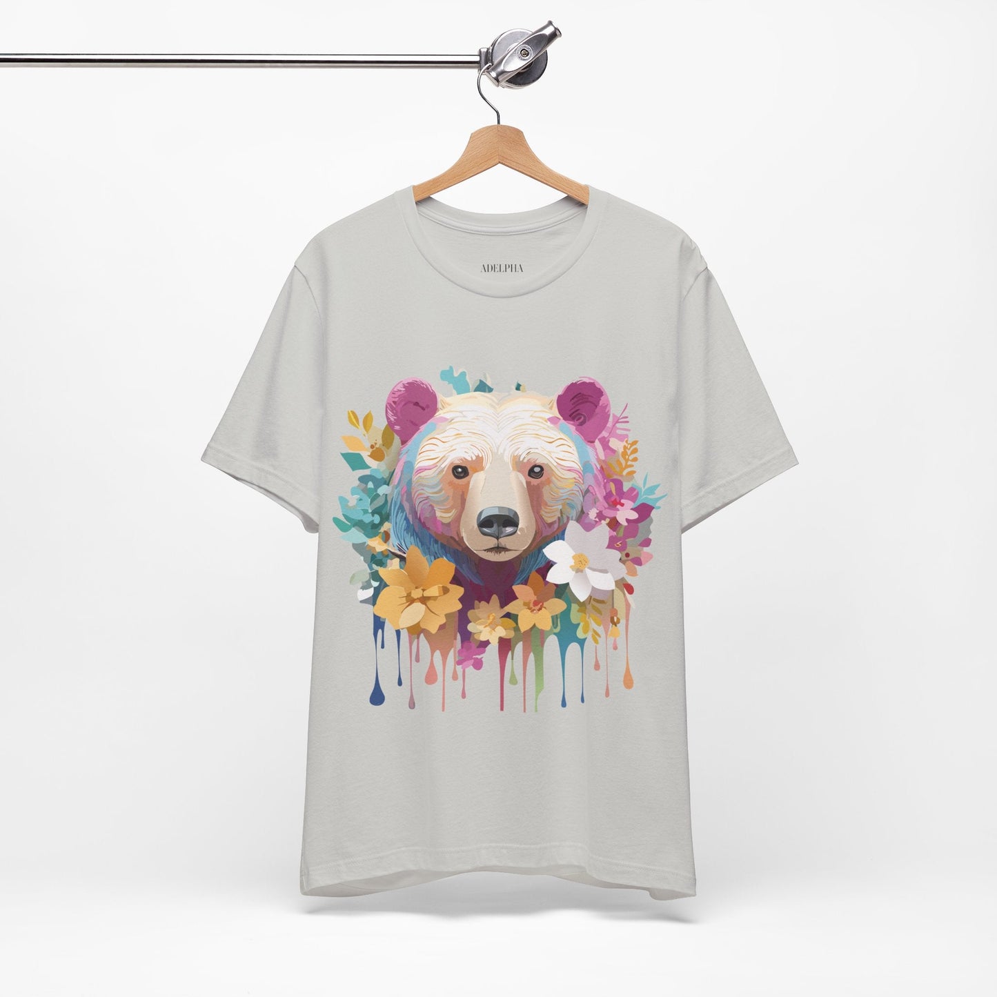 Adelpha Bear Graphic Tee Unisex Short Sleeve Shirt Art Design