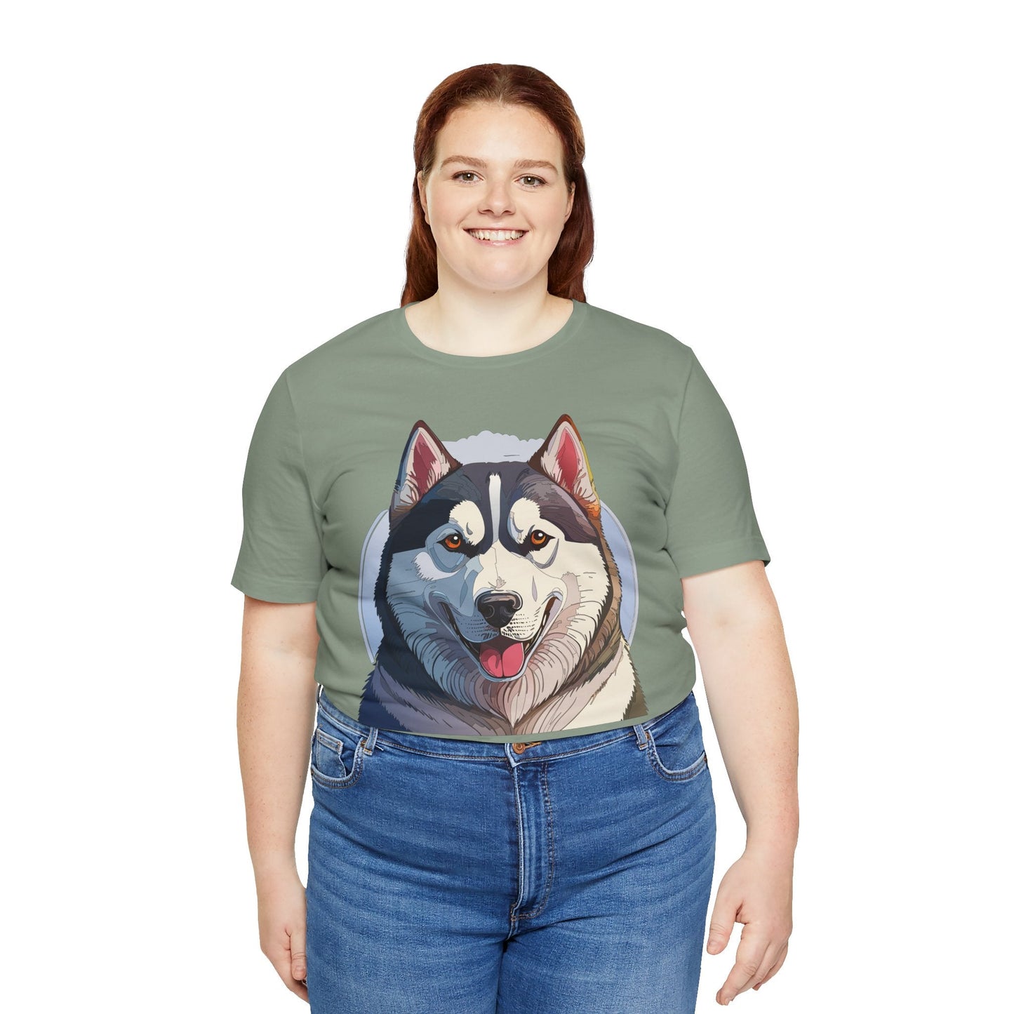 Unisex Animal Shirt Art Design Tee With Wild Animals Graphic Print Short Sleeve Style