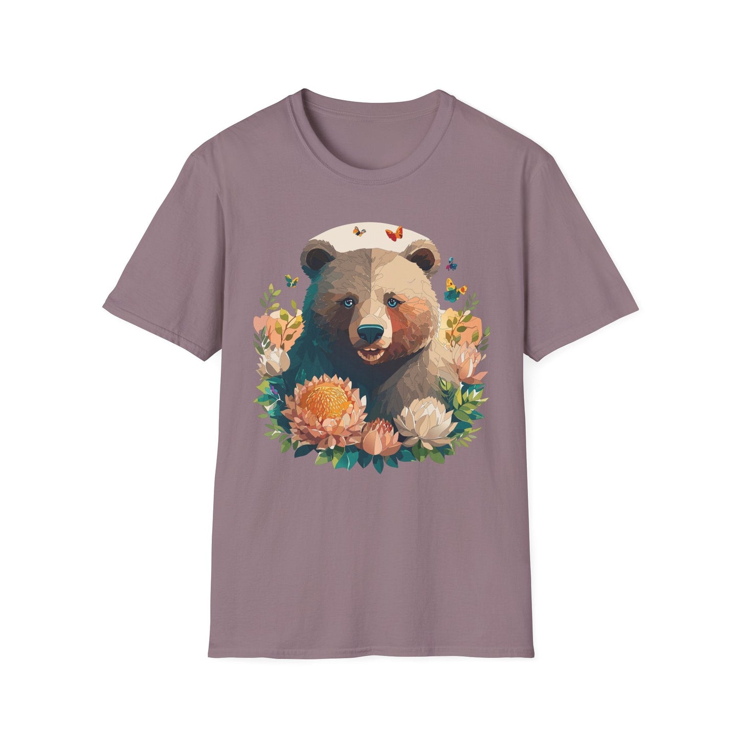 Bear T Shirt Unisex Teddy Bear Shirt Softstyle 100 Percent Ring Spun Cotton Tee Essentials