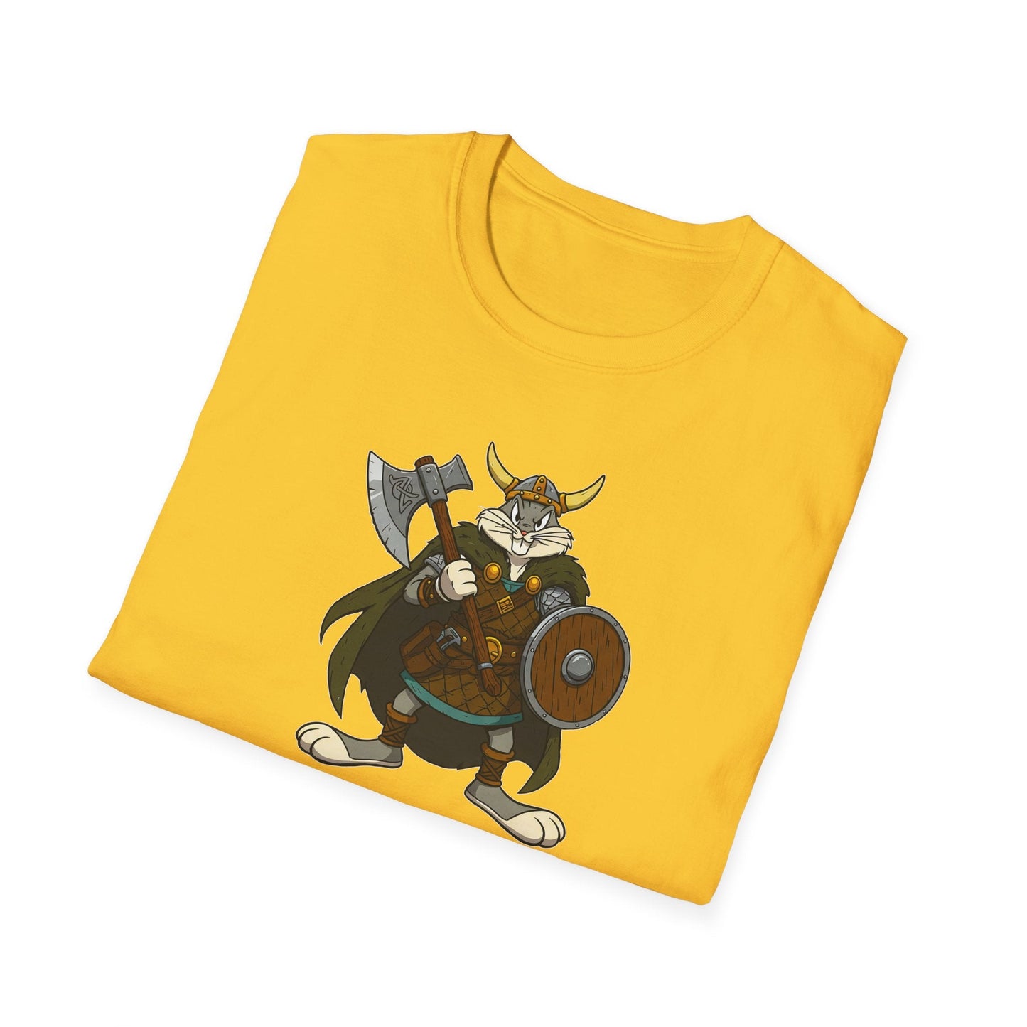 Bugs Bunny T Shirt Cartoon Design Unisex Graphic Tee Gildan Softstyle 64000 Animation Artwork