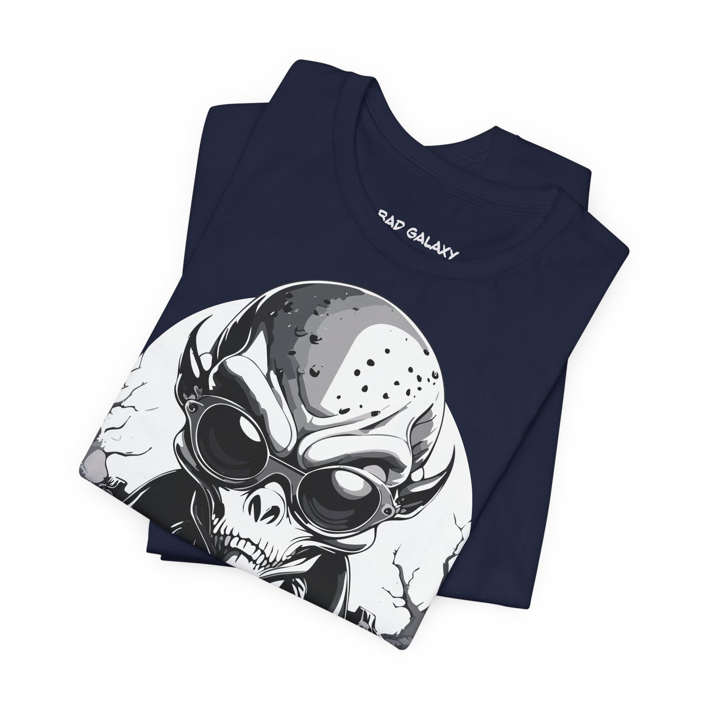 Alien Tee Shirt From Bad Galaxy 100 Percent Cotton Made to Order Eco Friendly Non Toxic Inks