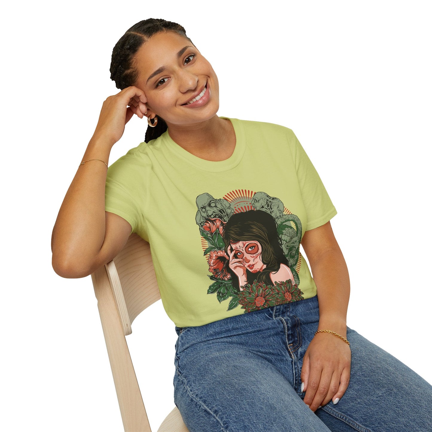 Art Design Graphic Tee Shirt Unisex Softstyle Cotton Art Shirt for Graphic Lovers