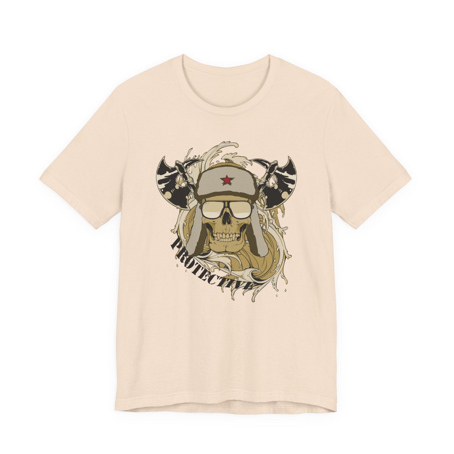 Viking Skull Graphic with Horned Helmet T-Shirt Captain Design Tee Art-41