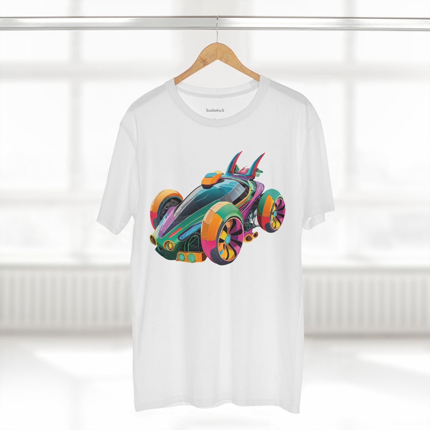Car Graphic Unisex 100 Cotton Staple Tee 22