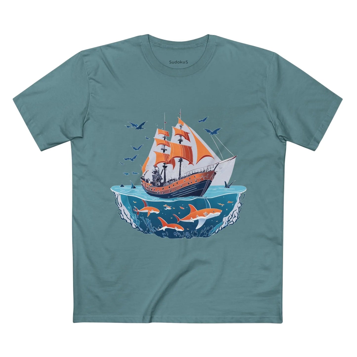Ocean Coast Graphic Unisex 100 Cotton Staple Tee 24