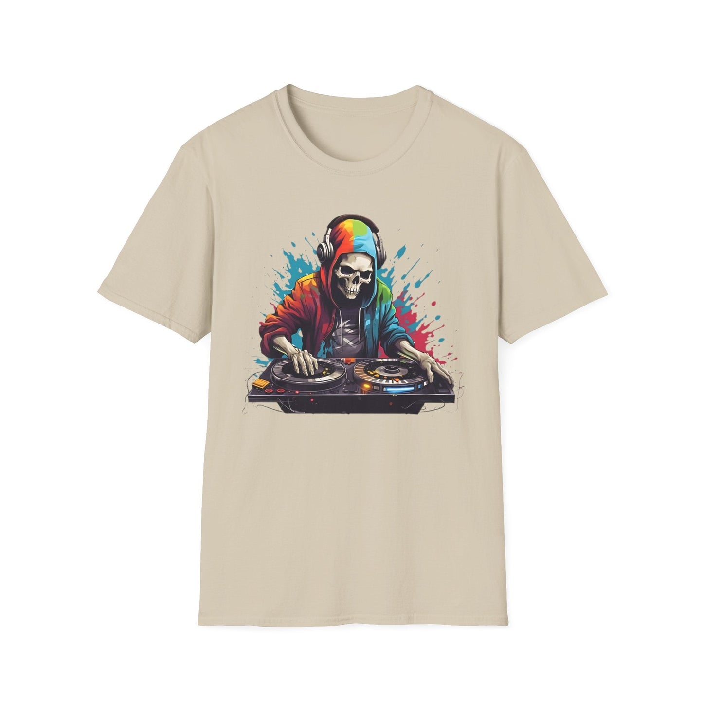 Skull T Shirt Unisex Skeleton Tee 100 Cotton Softstyle Gildan 64000 Graphic Tee Artwork