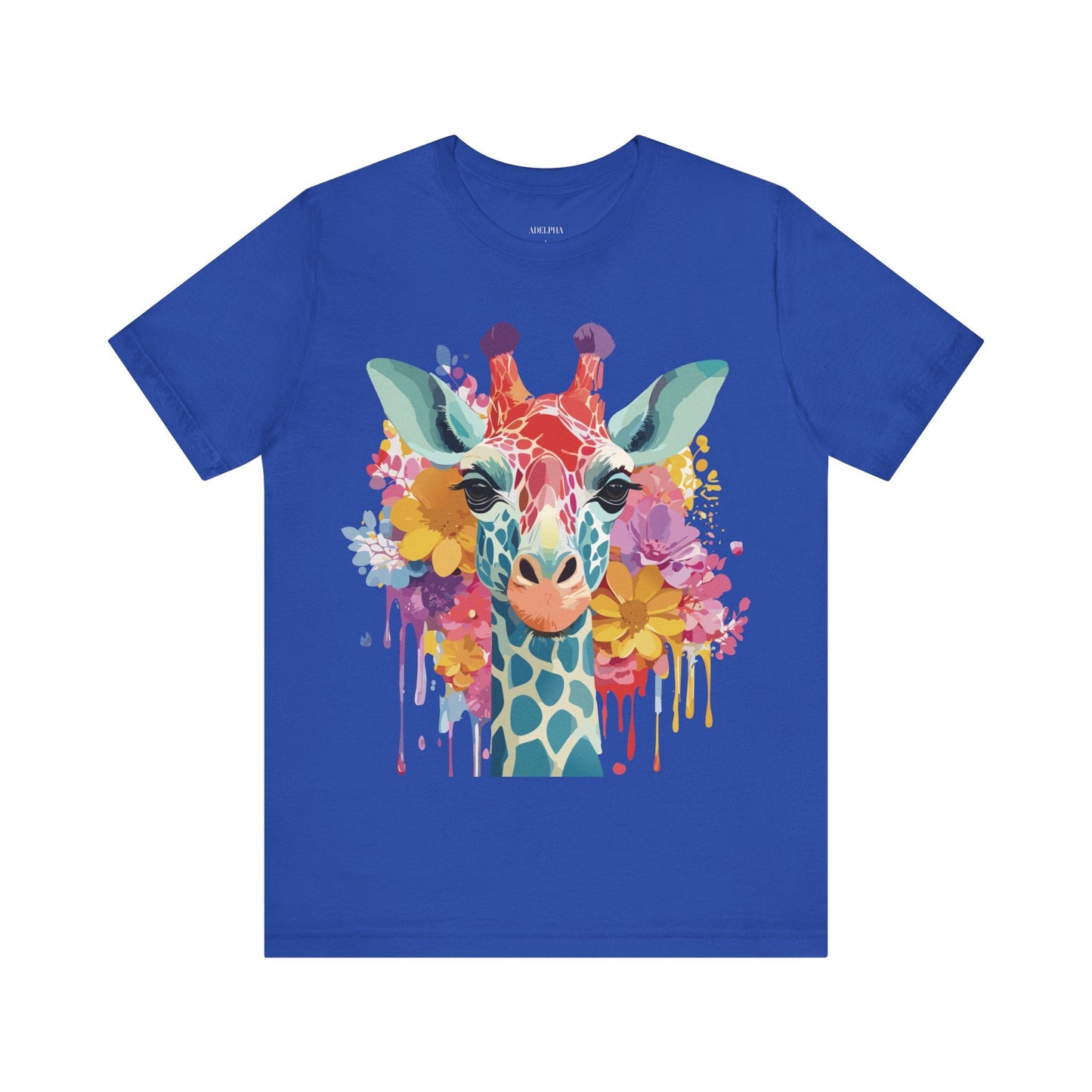 Adelpha Giraffe Graphic Tee Unisex Jersey Short Sleeve Vintage Inspired Art Design