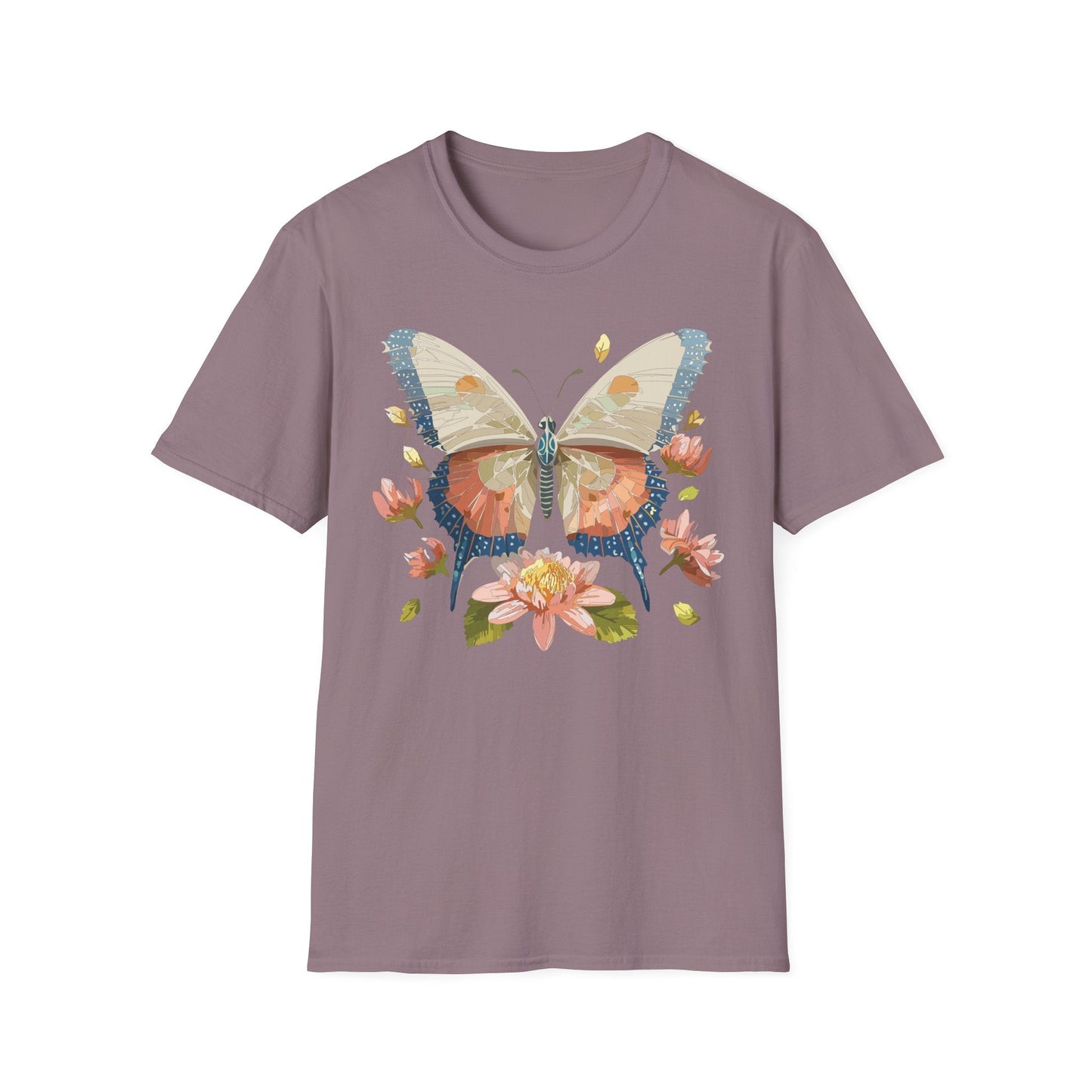 Butterfly Shirt Unisex Softstyle T Shirt Gildan 64000 100 Cotton Monarch Butterfly Gift