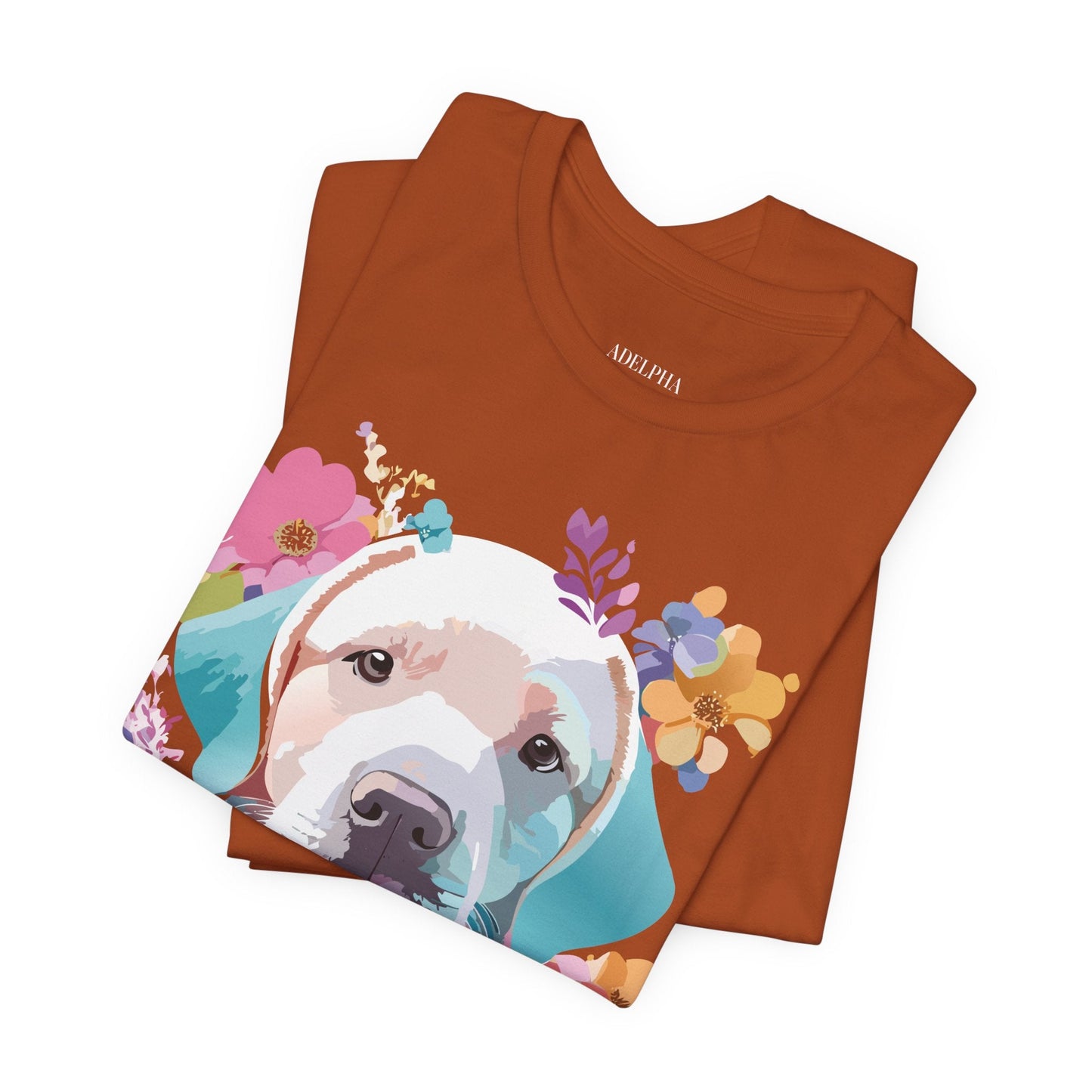 Dog Graphic Tee Unisex Vintage Inspired Art Design Adelpha Short Sleeve Jersey Shirt
