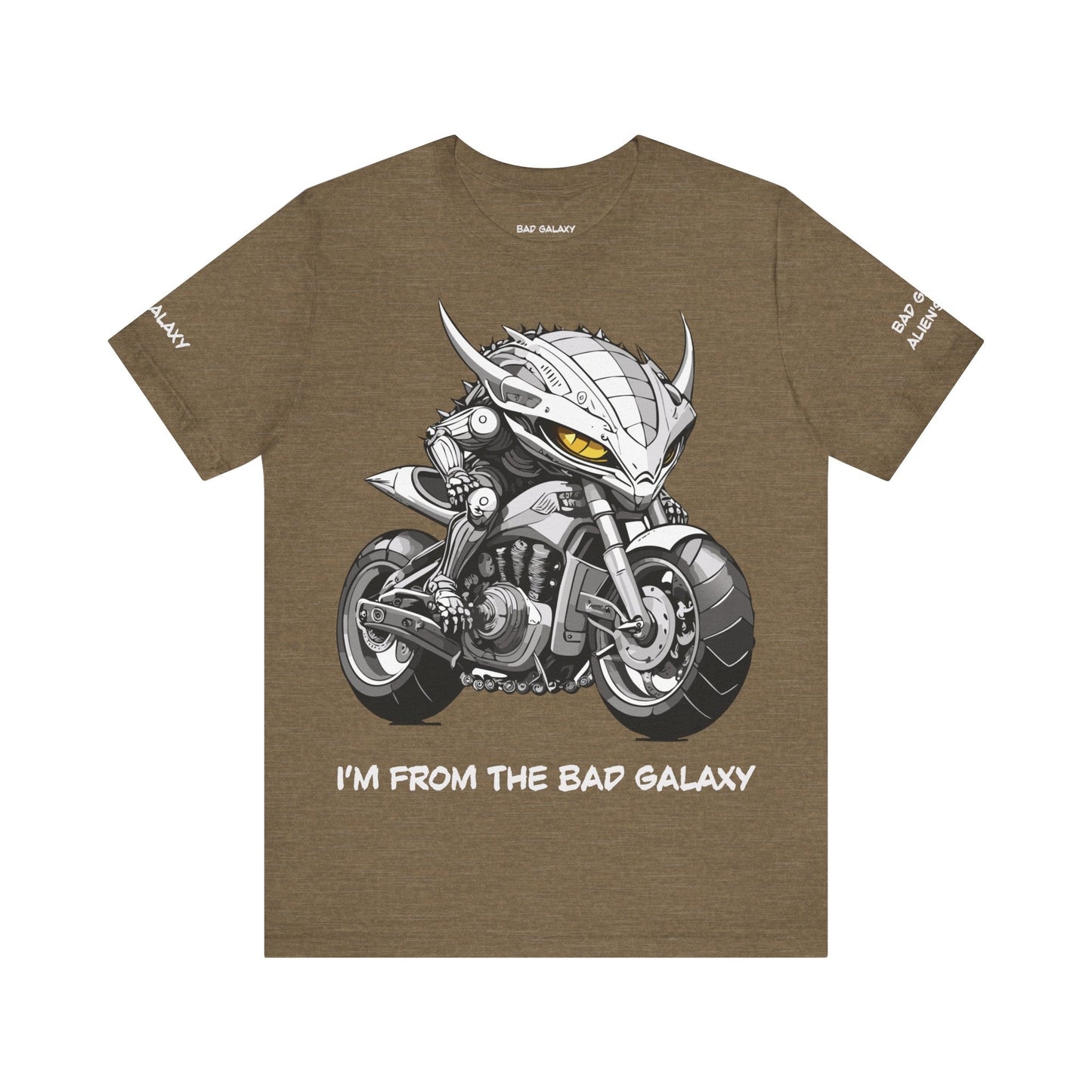 Alien Tee Shirt From Bad Galaxy 100 Percent Cotton Eco Friendly Inks Made In USA