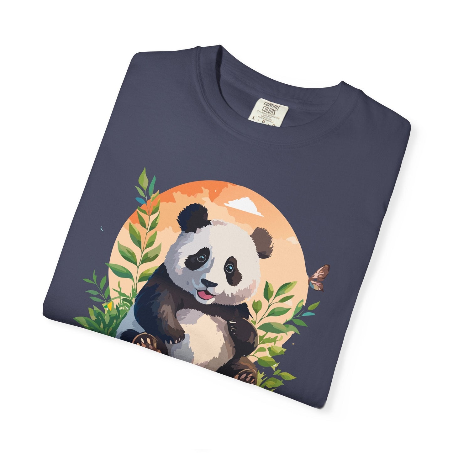 Panda Portrait Graphic T-Shirt Unisex Cotton Floral Animal Art Tee pp4