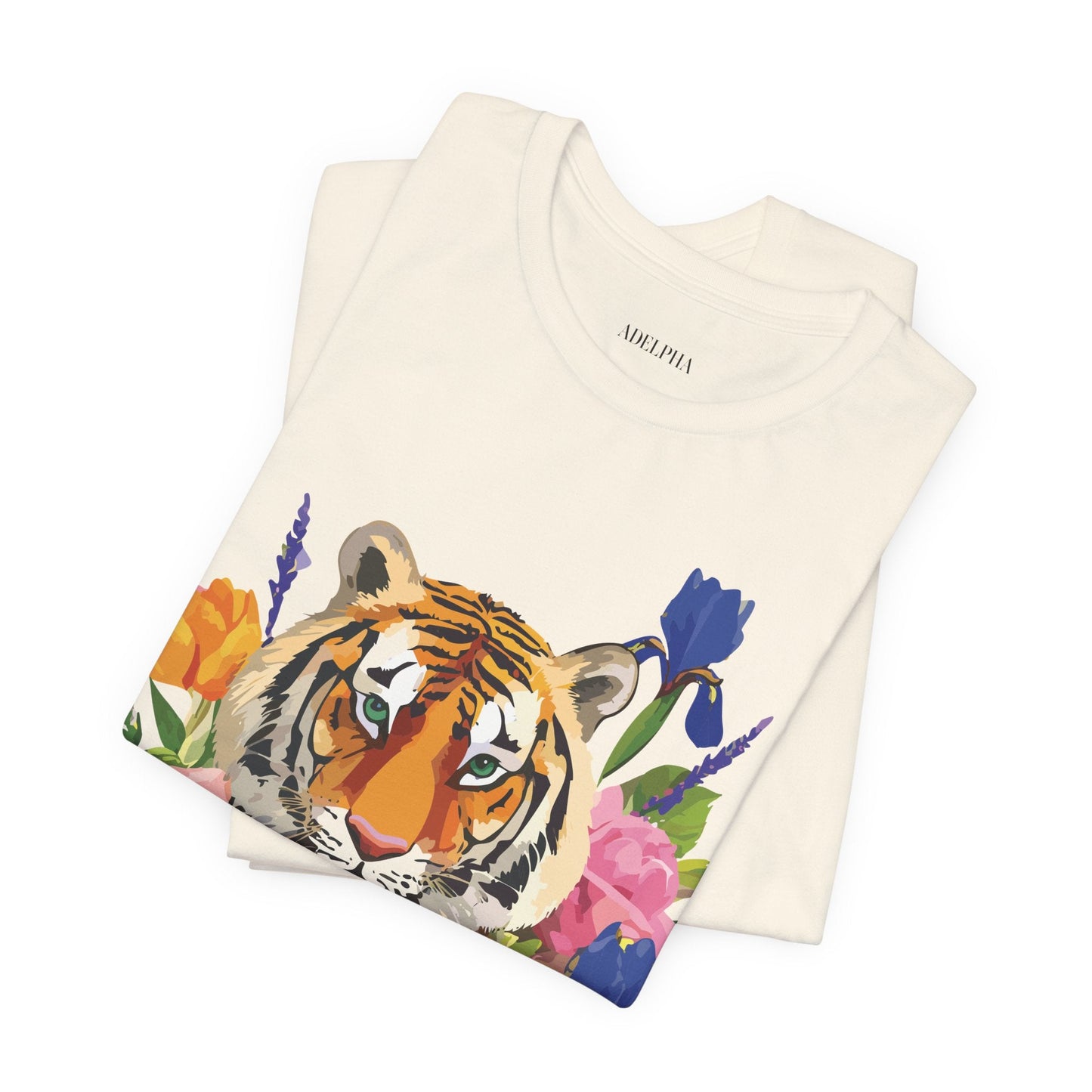 Tiger Graphic T Shirt Unisex Jersey Short Sleeve Art Design Tee Adelpha Vintage Inspired
