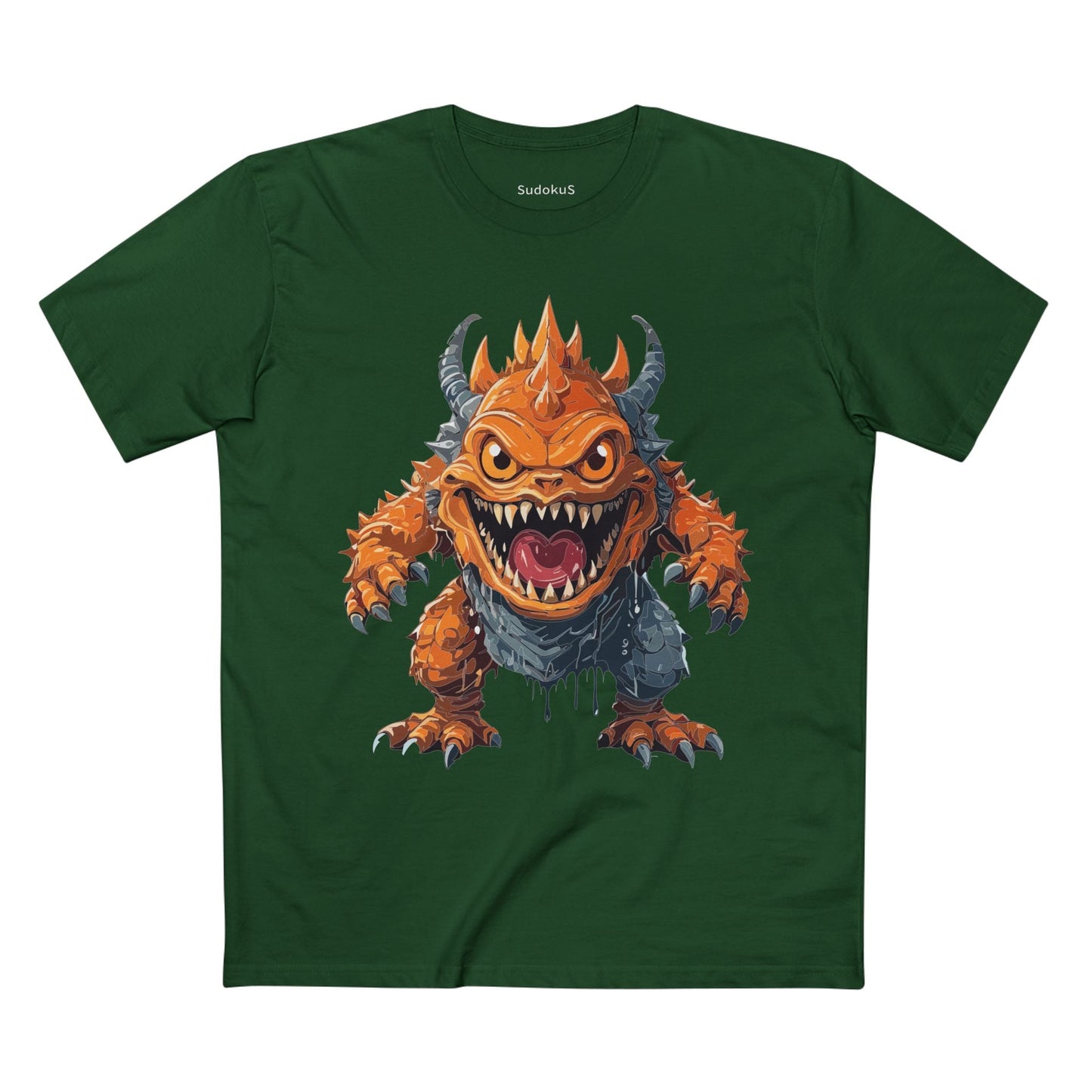 Cartoon Monsters Graphic Unisex 100 Cotton Staple Tee 35
