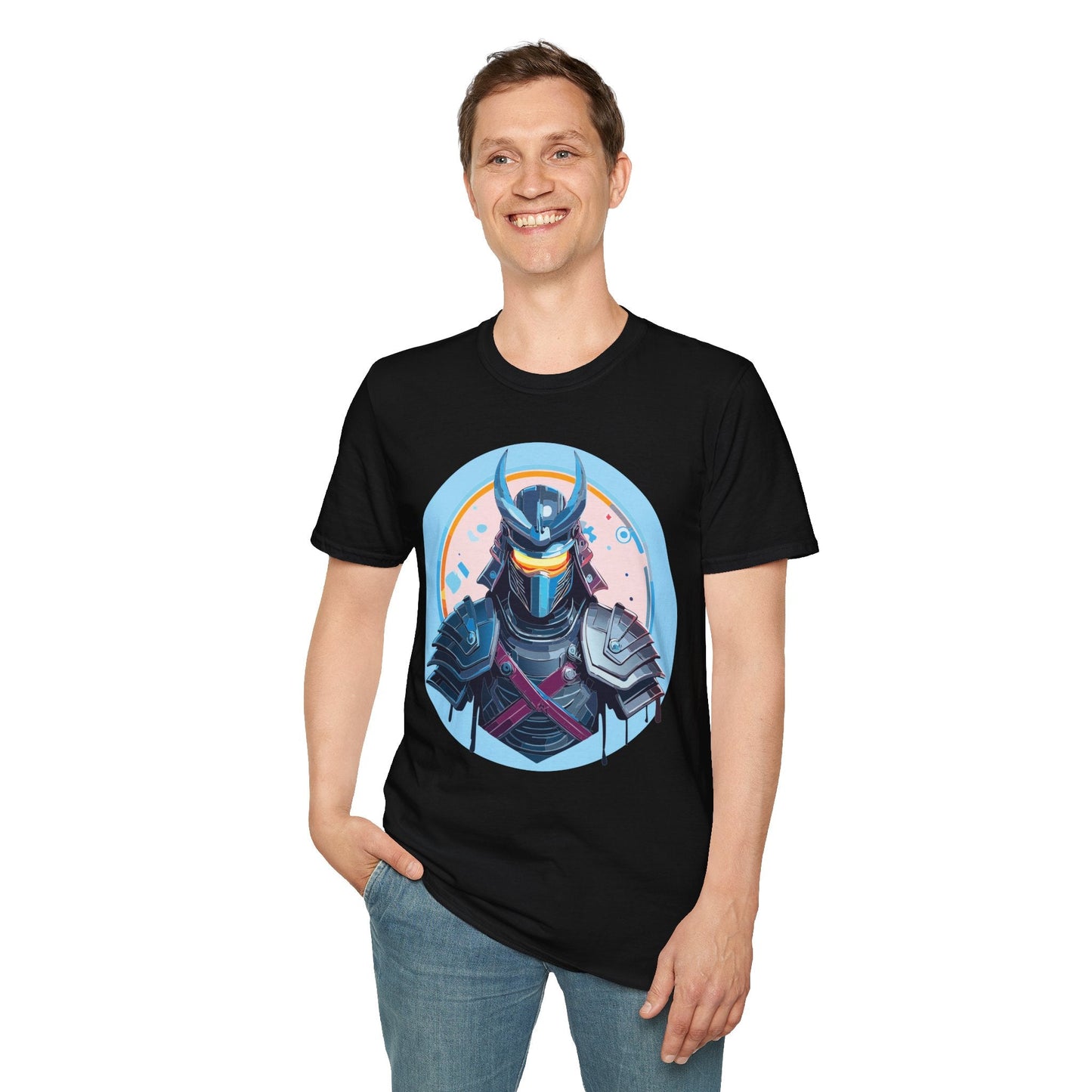 Samurai T Shirt Unisex Softstyle 64000 Tee Lightweight Comfortable 100 Percent Ring Spun Cotton