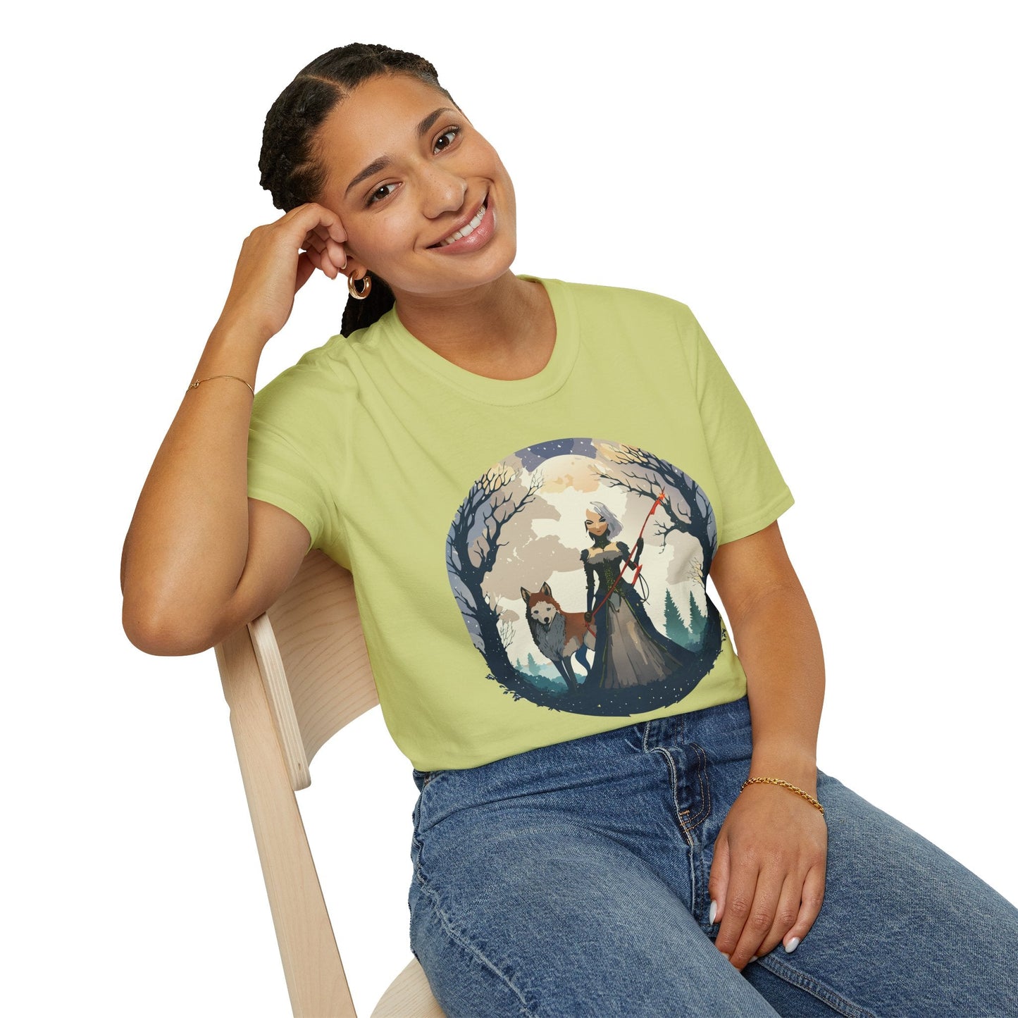 Womens Graphic T Shirts Ladies Art Design Tee Unisex Softstyle Cotton Tee Everyday Comfort
