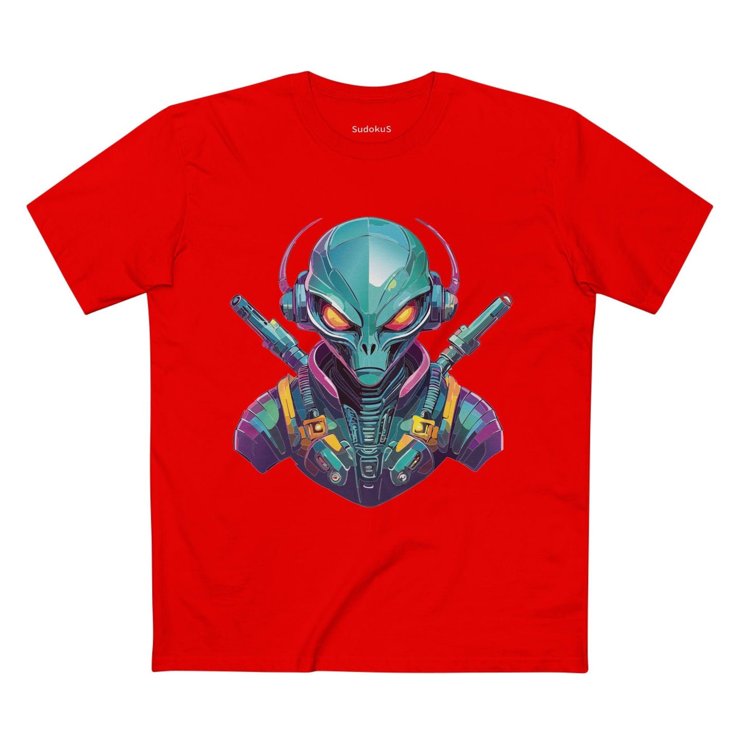 Aliens Graphic Unisex 100 Cotton Staple Tee 6