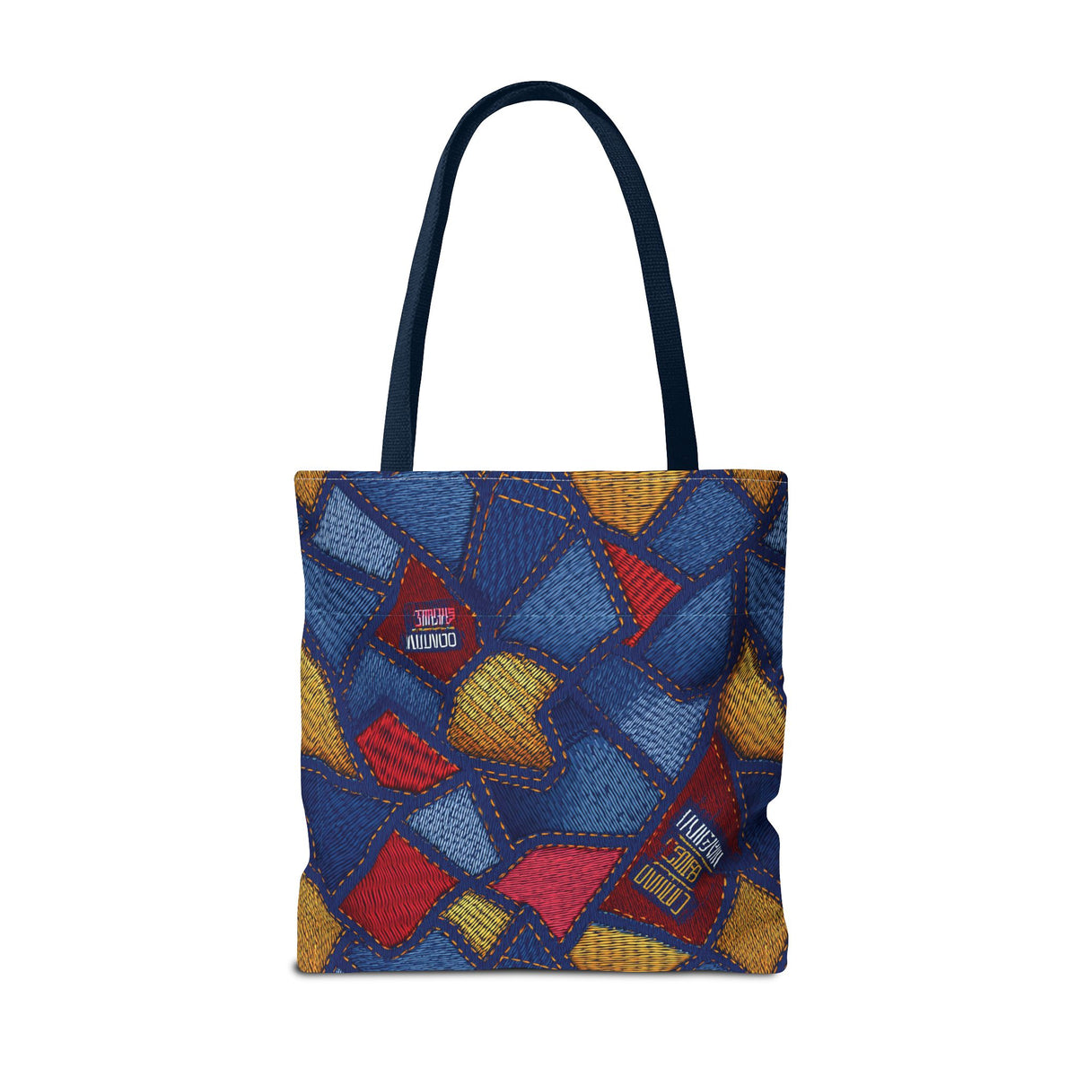 Denim Fabric Imitation Print Unisex Canvas Bag Poly Spun 3 Sizes Tote Bag 140