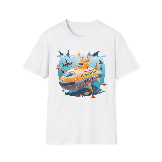 Ocean U boat Graphic Tee Gildan Unisex 100 Cotton Tee Shirt h41