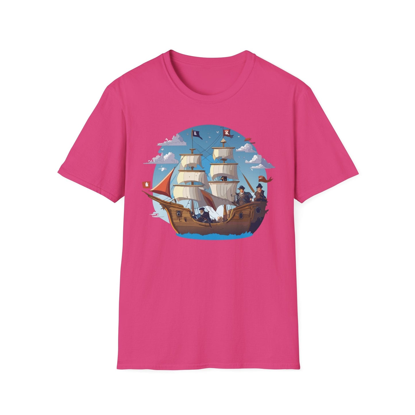 Ship T Shirts Frigate Vessel Tee Unisex Gildan Softstyle 64000 100 Percent Cotton