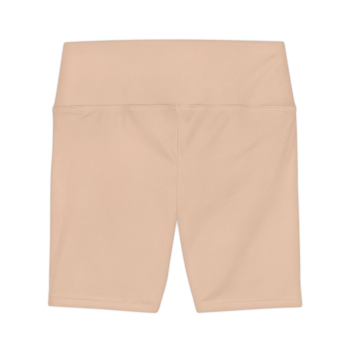 Desert Sand Tan Women's Nude Seamless Workout Shorts - High Waist Biker Shorts for Yoga & Training