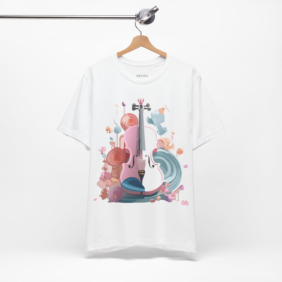Music Graphic Unisex Cotton Bella+Canvas Tee with Art Design m150