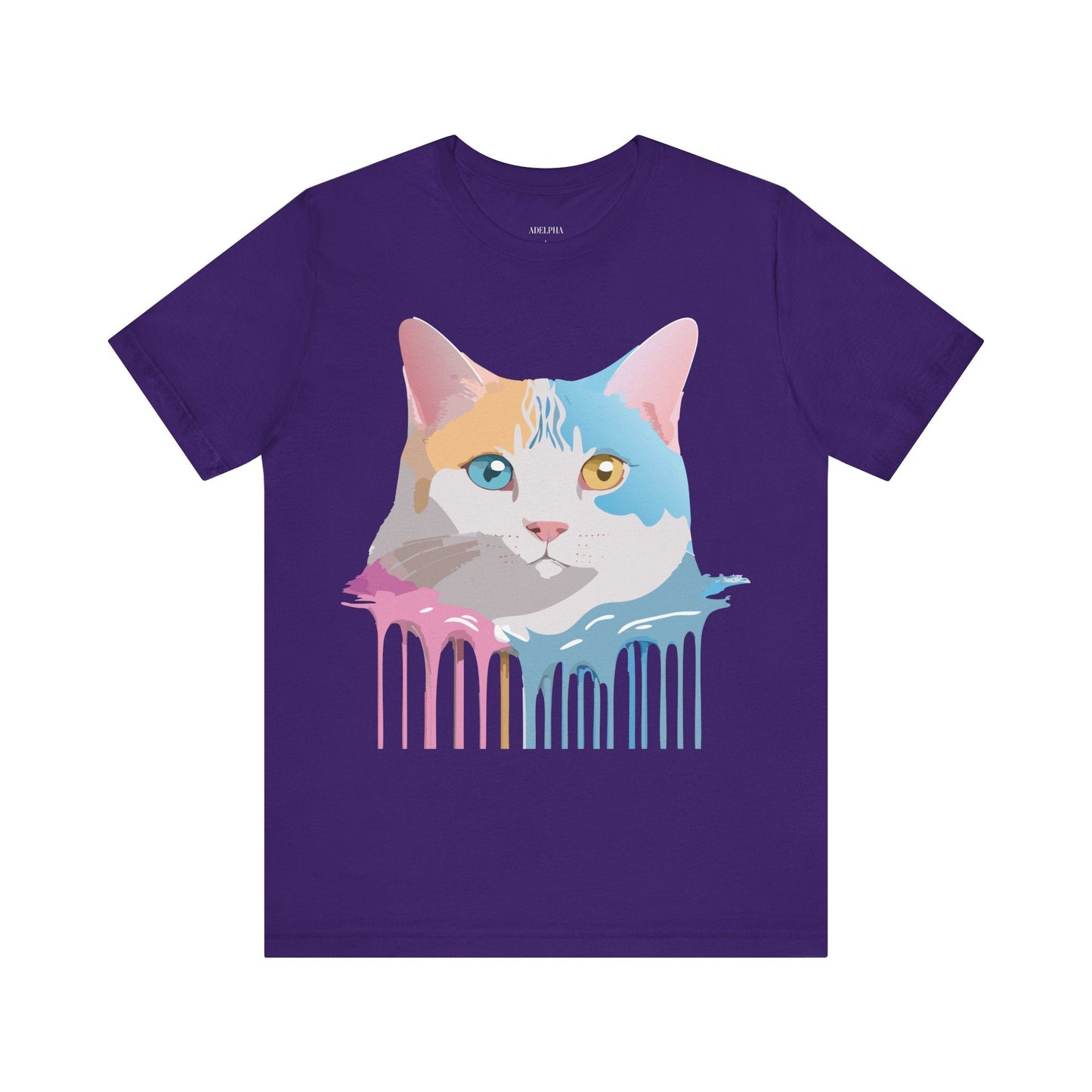 Unisex Cat Shirt Graphic Tee With Vintage Adelpha Art Design